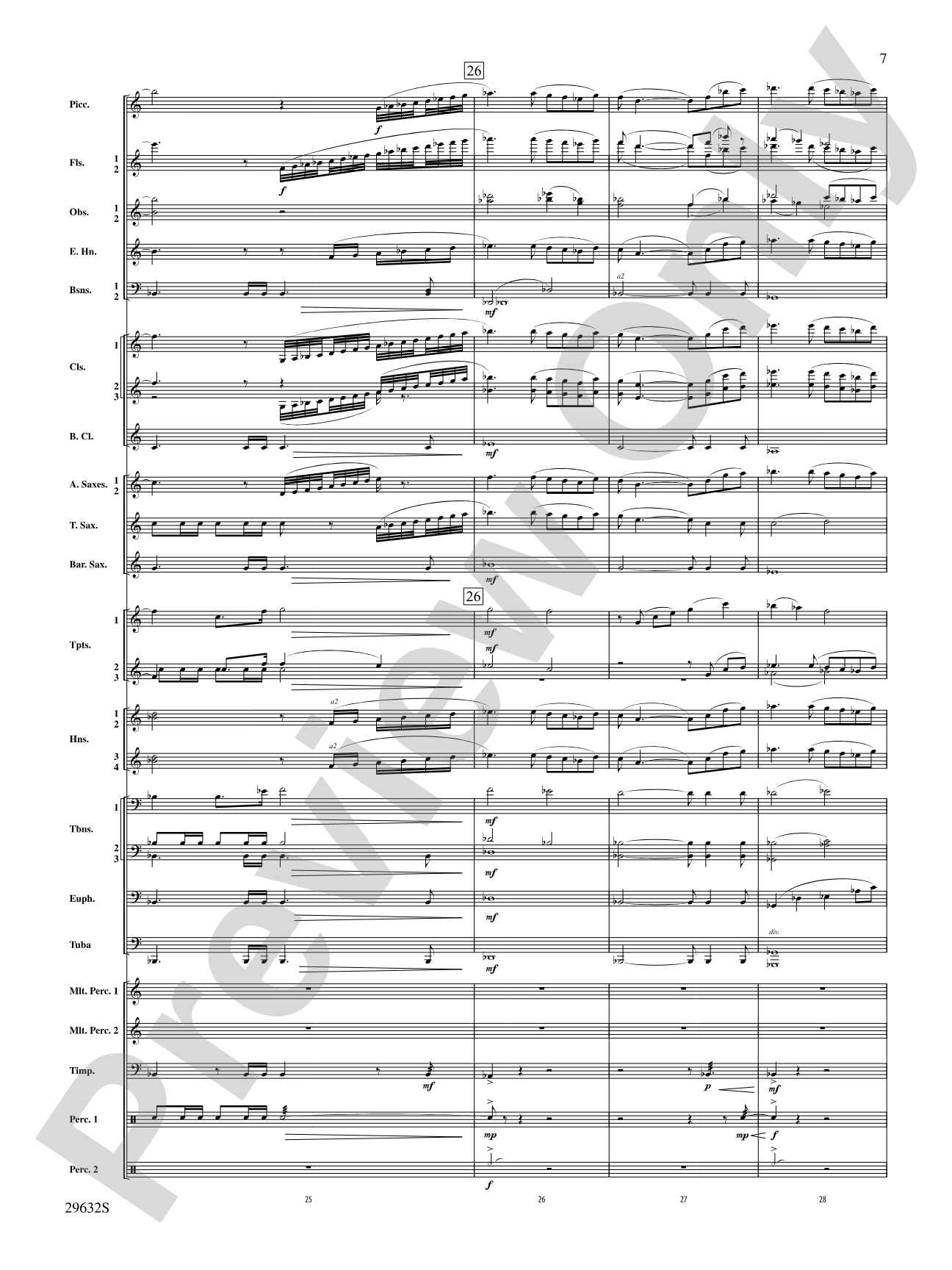 Silverado: Concert Band Conductor Score & Parts