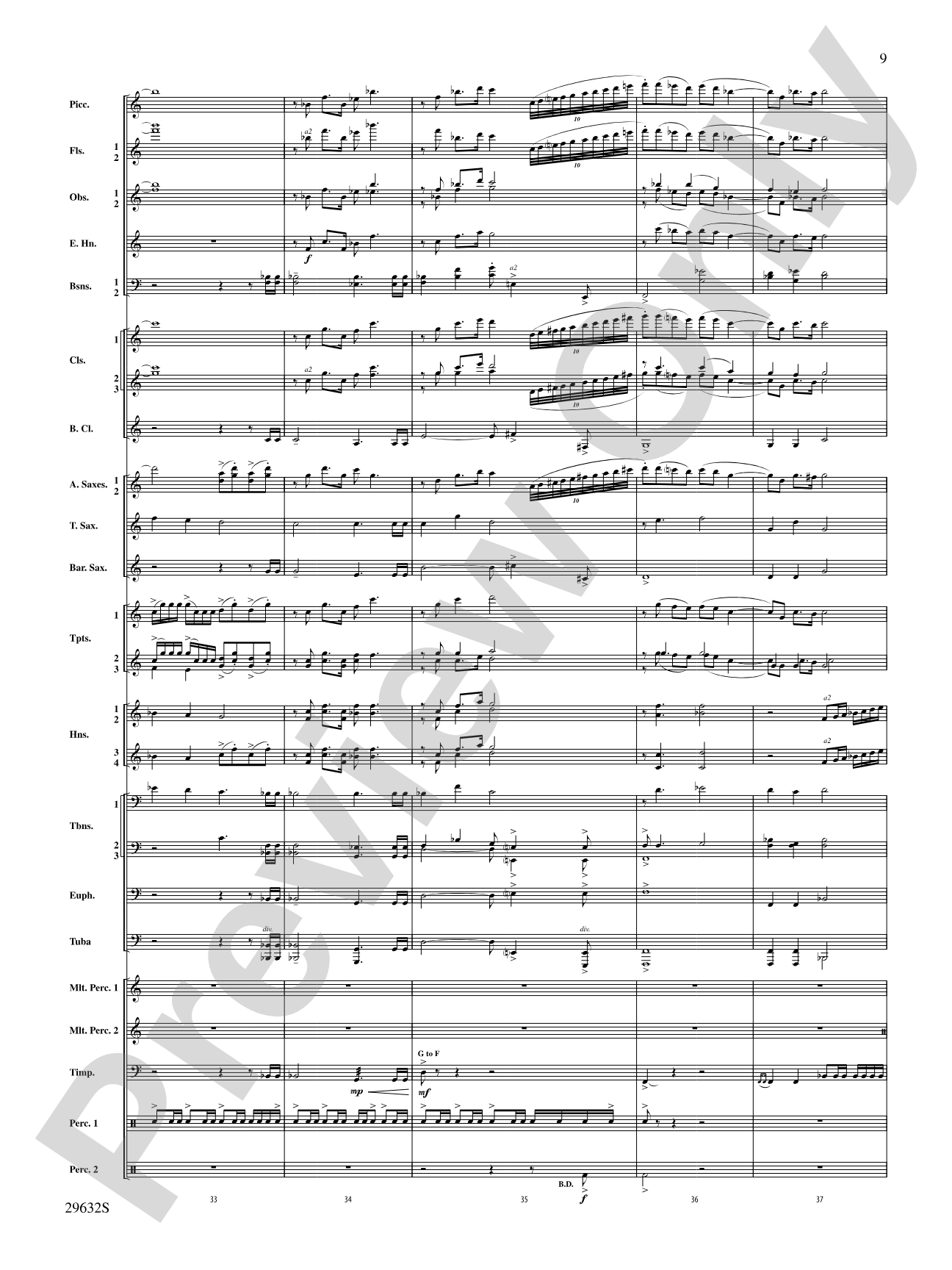 Silverado: Concert Band Conductor Score & Parts