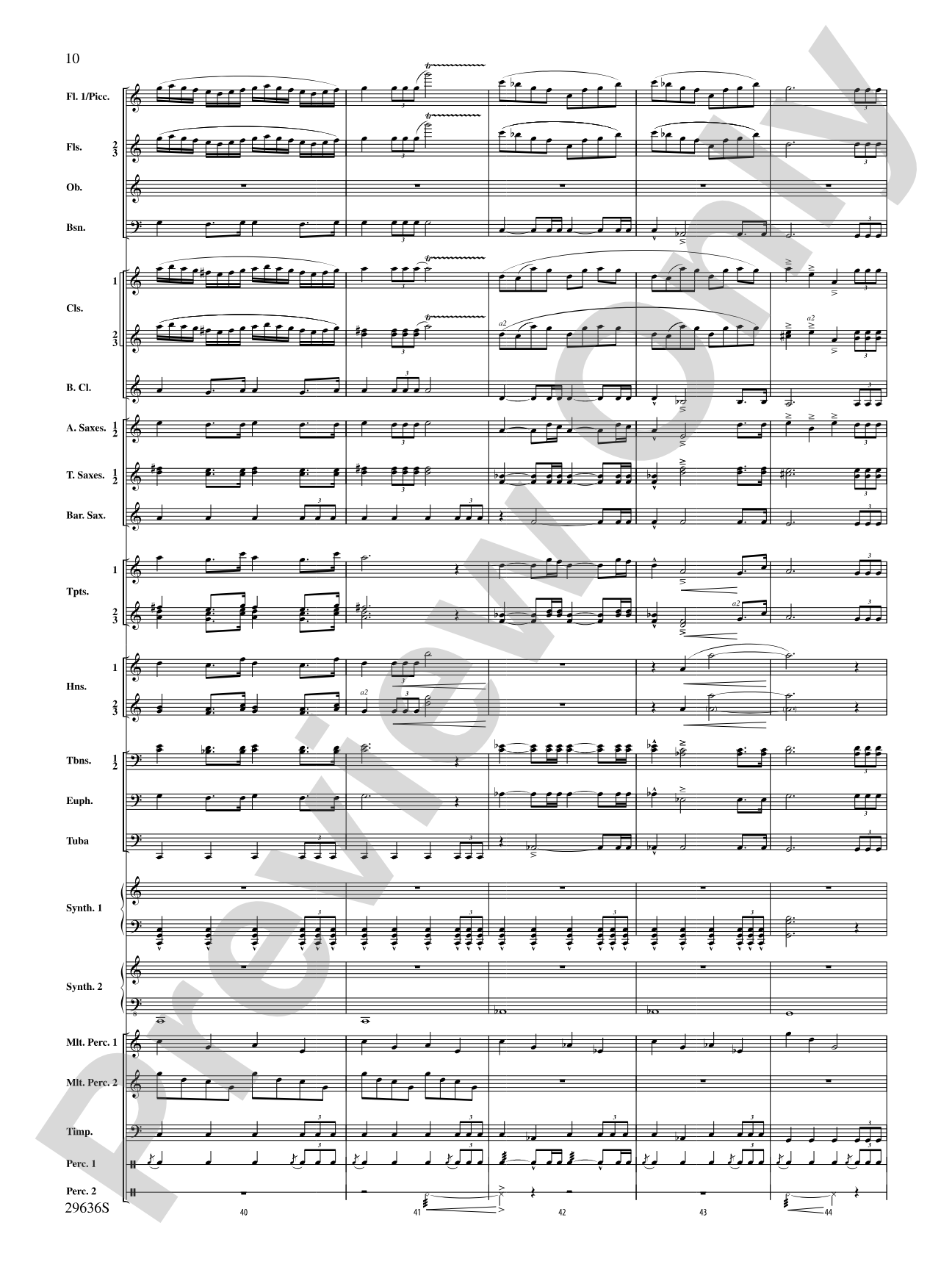 Ben-Hur: Concert Band Conductor Score & Parts