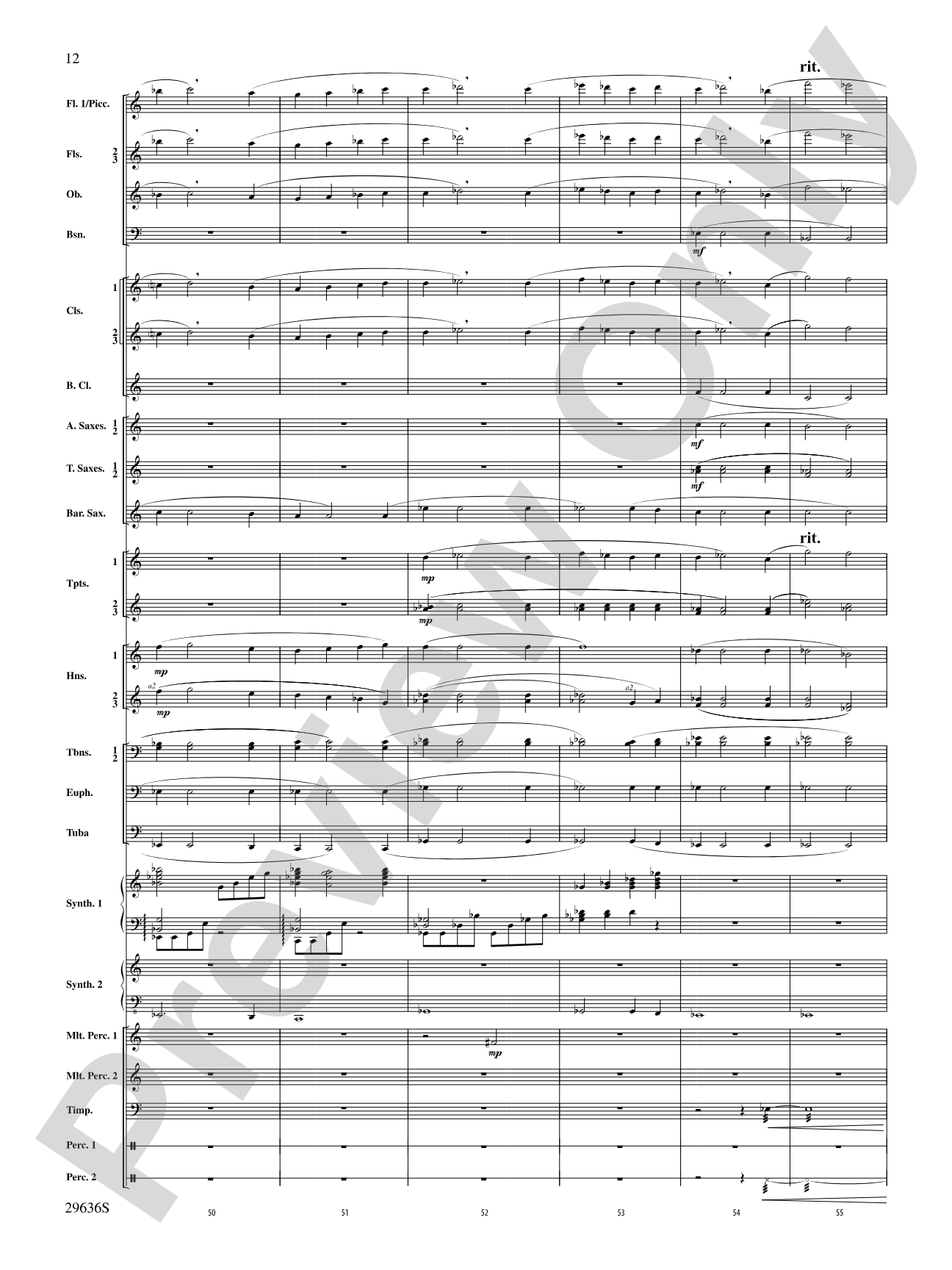 Ben-Hur: Concert Band Conductor Score & Parts