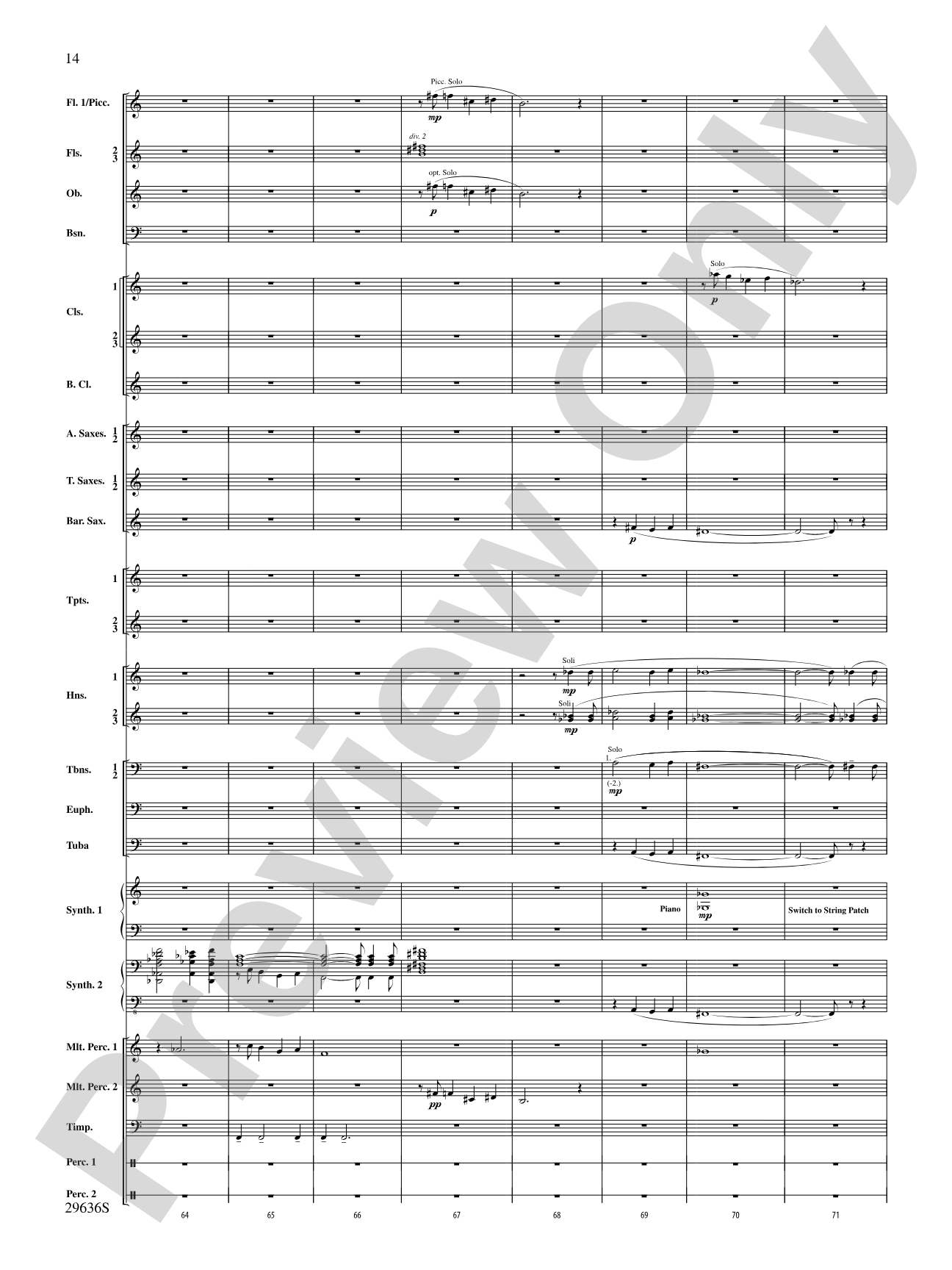 Ben-Hur: Concert Band Conductor Score & Parts