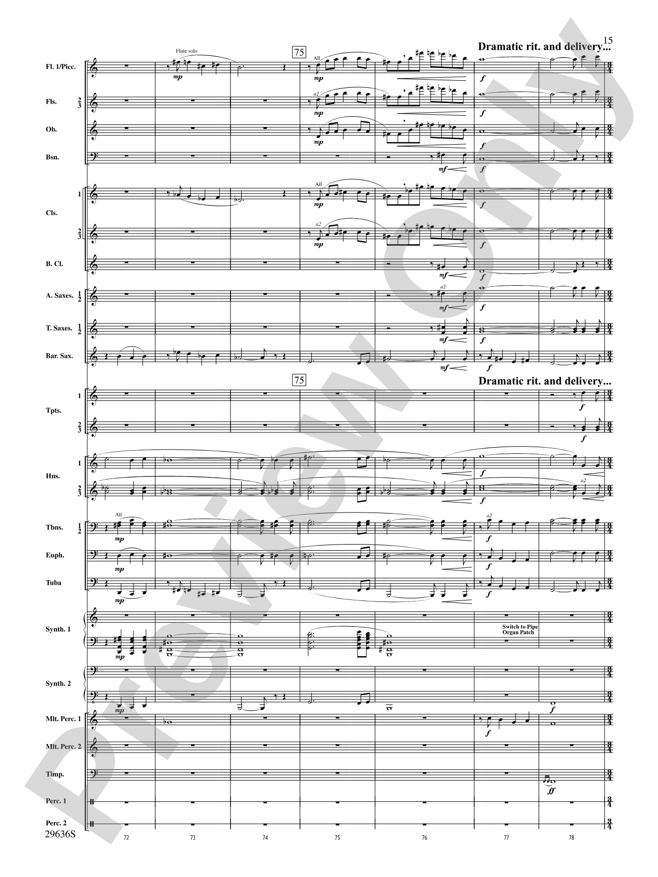 Ben-Hur: Concert Band Conductor Score & Parts
