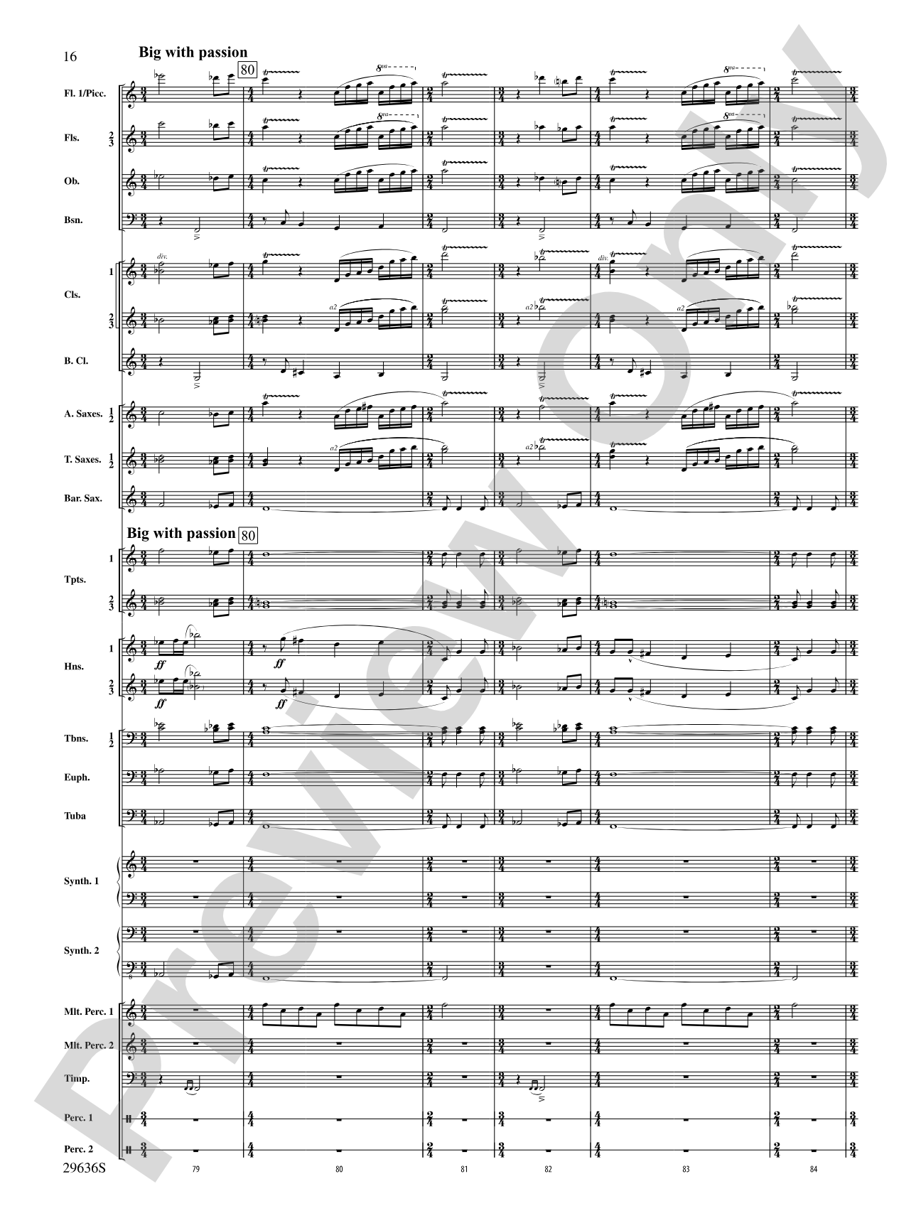 Ben-Hur: Concert Band Conductor Score & Parts
