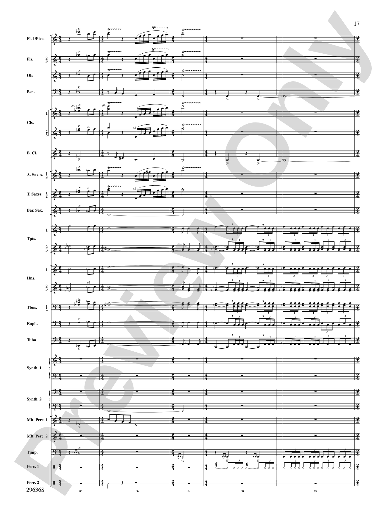 Ben-Hur: Concert Band Conductor Score & Parts