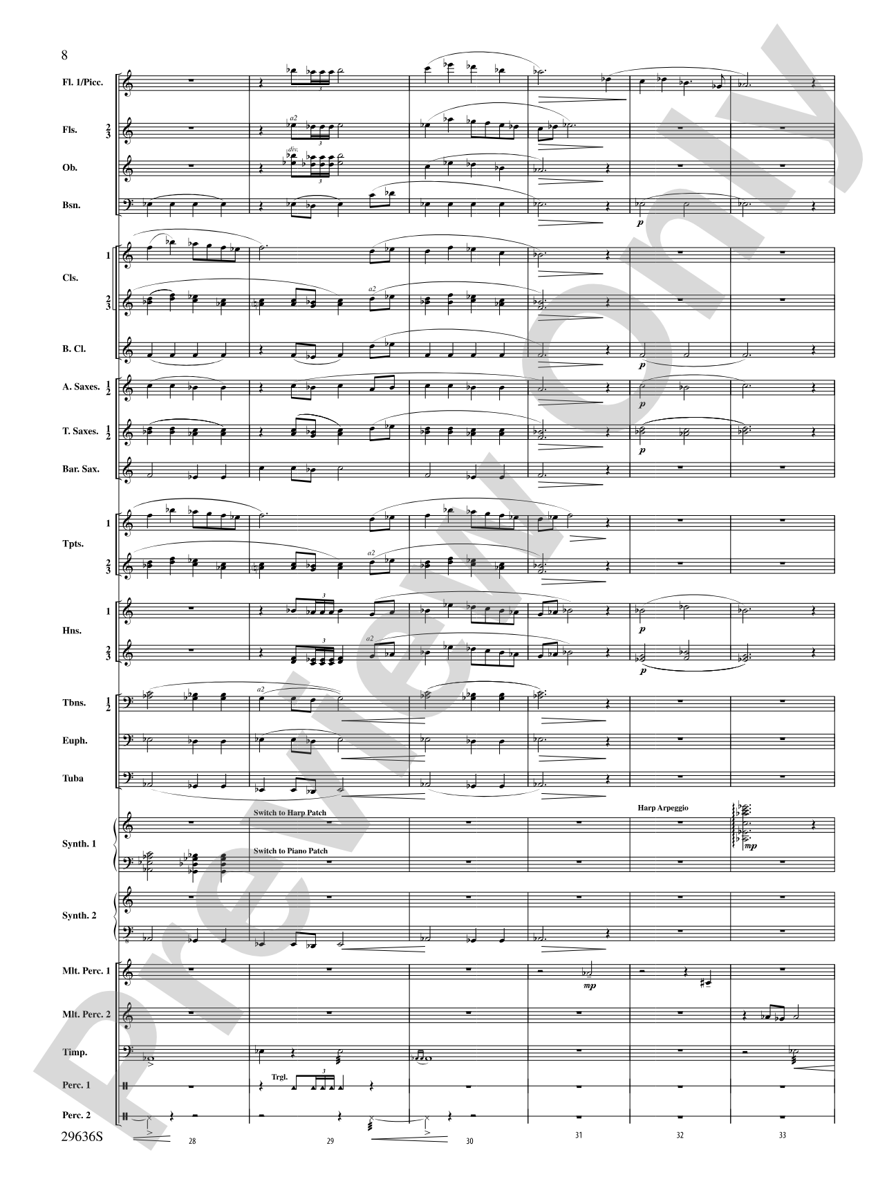 Ben-Hur: Concert Band Conductor Score & Parts