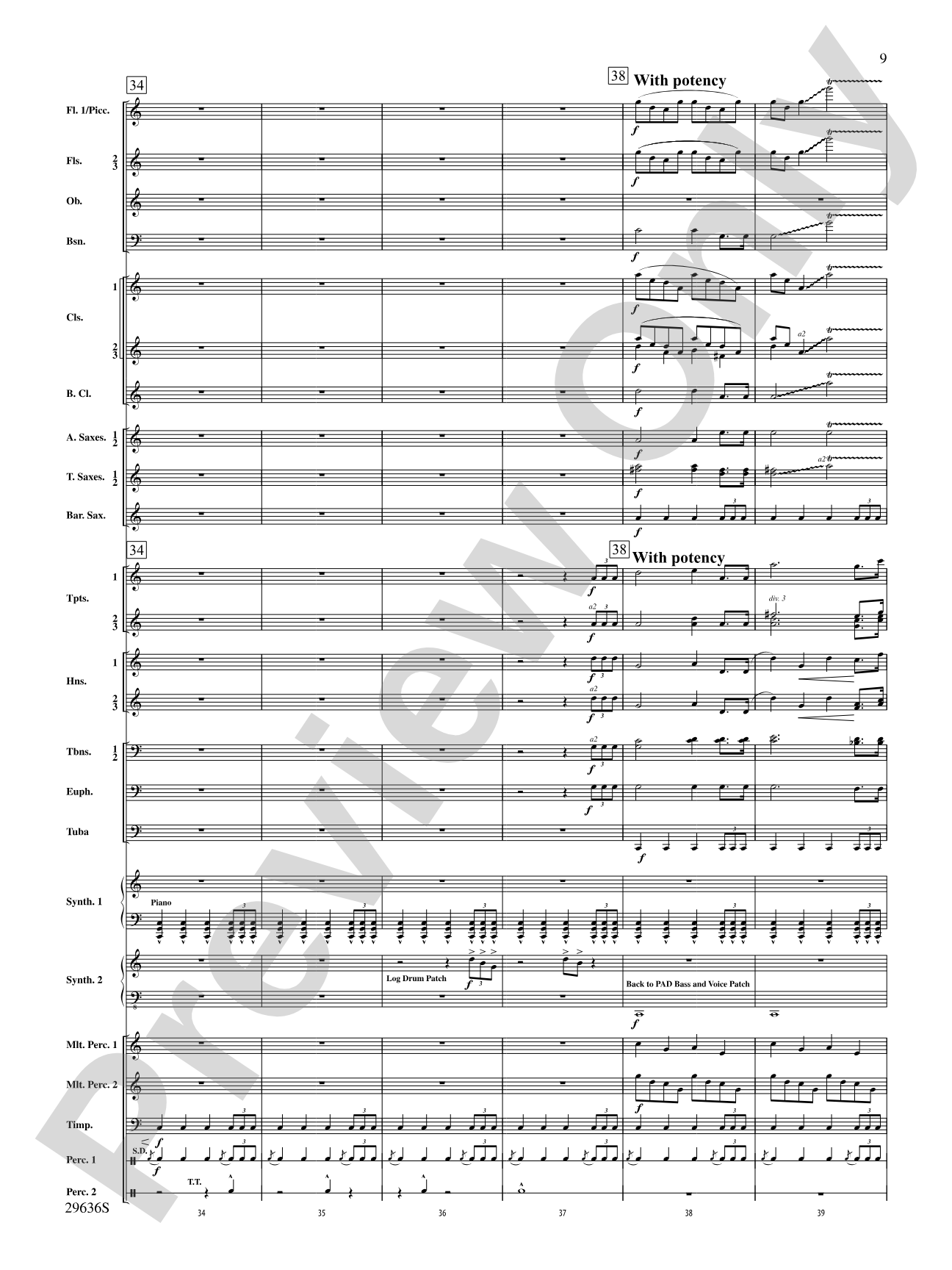 Ben-Hur: Concert Band Conductor Score & Parts
