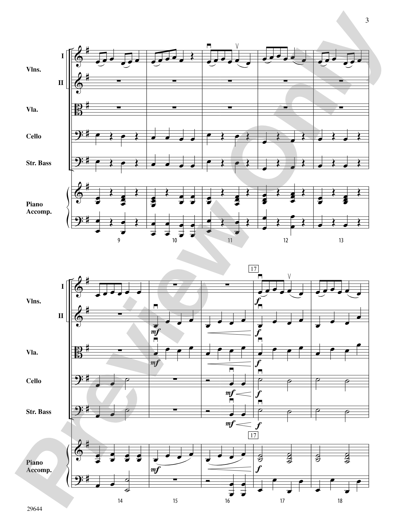 Primitivo: String Orchestra Conductor Score & Parts