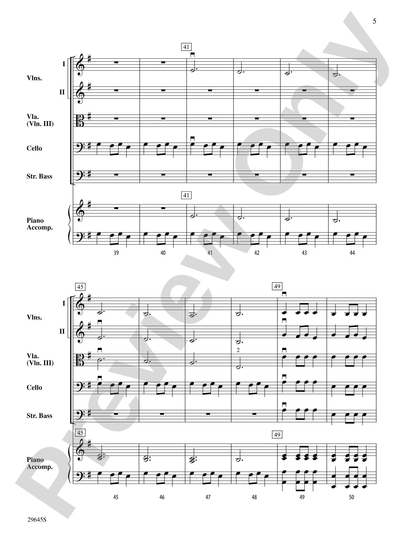 Ukranian Bell Carol: String Orchestra Conductor Score & Parts