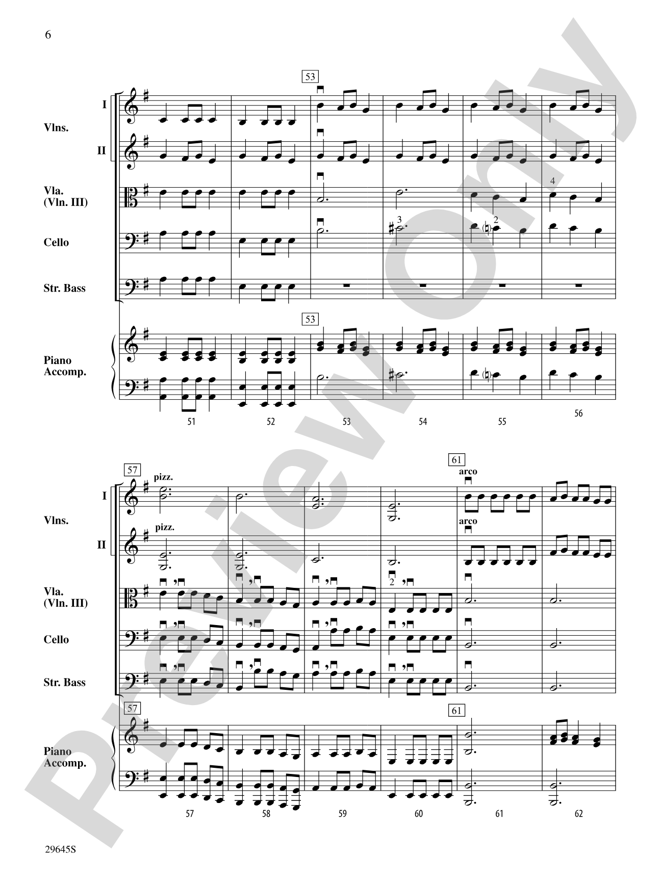 Ukranian Bell Carol: String Orchestra Conductor Score & Parts