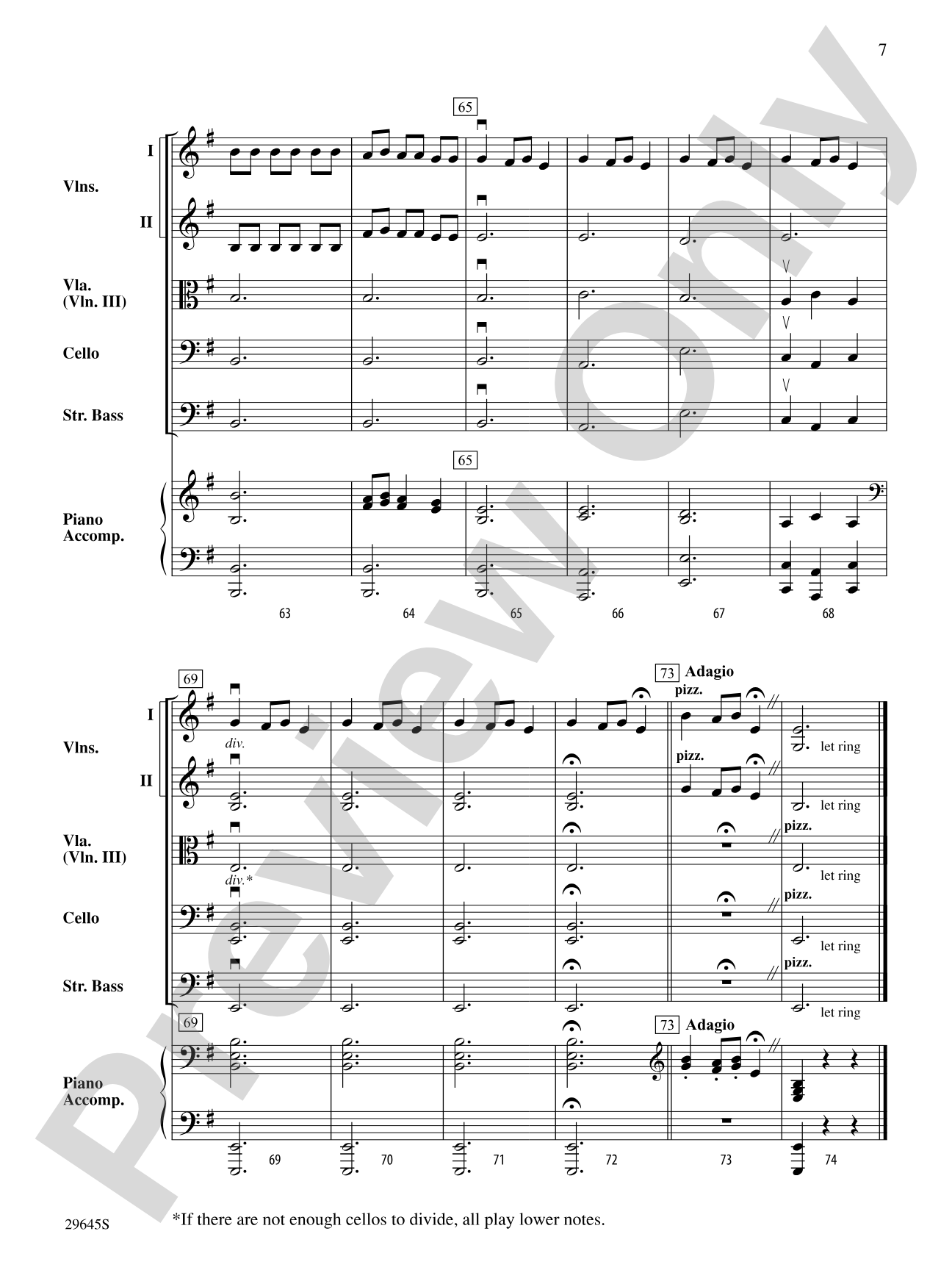 Ukranian Bell Carol: String Orchestra Conductor Score & Parts