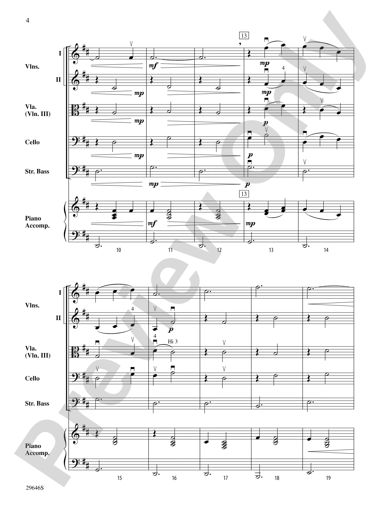 Gymnopedie No. 1: String Orchestra Conductor Score & Parts
