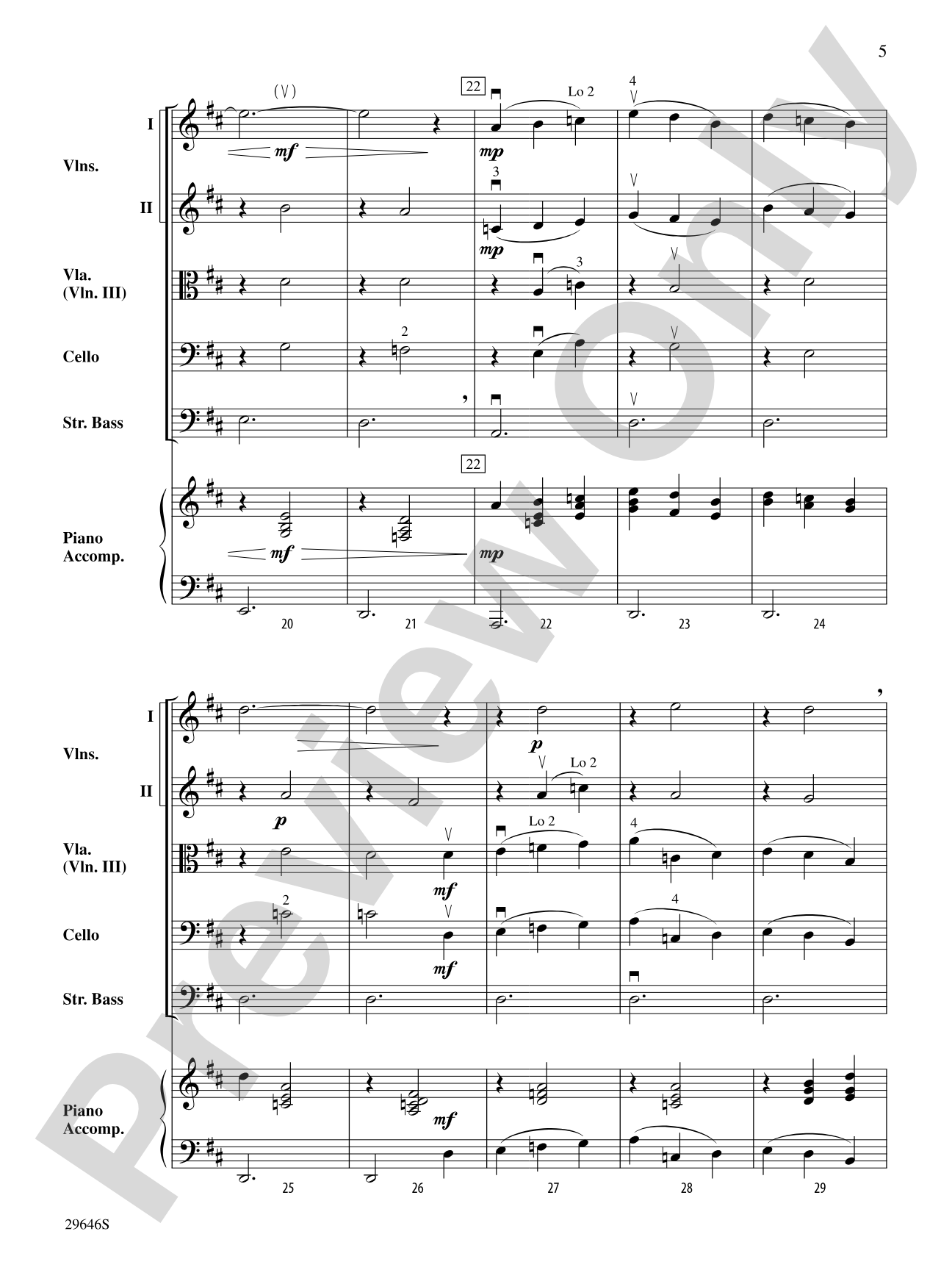 Gymnopedie No. 1: String Orchestra Conductor Score & Parts