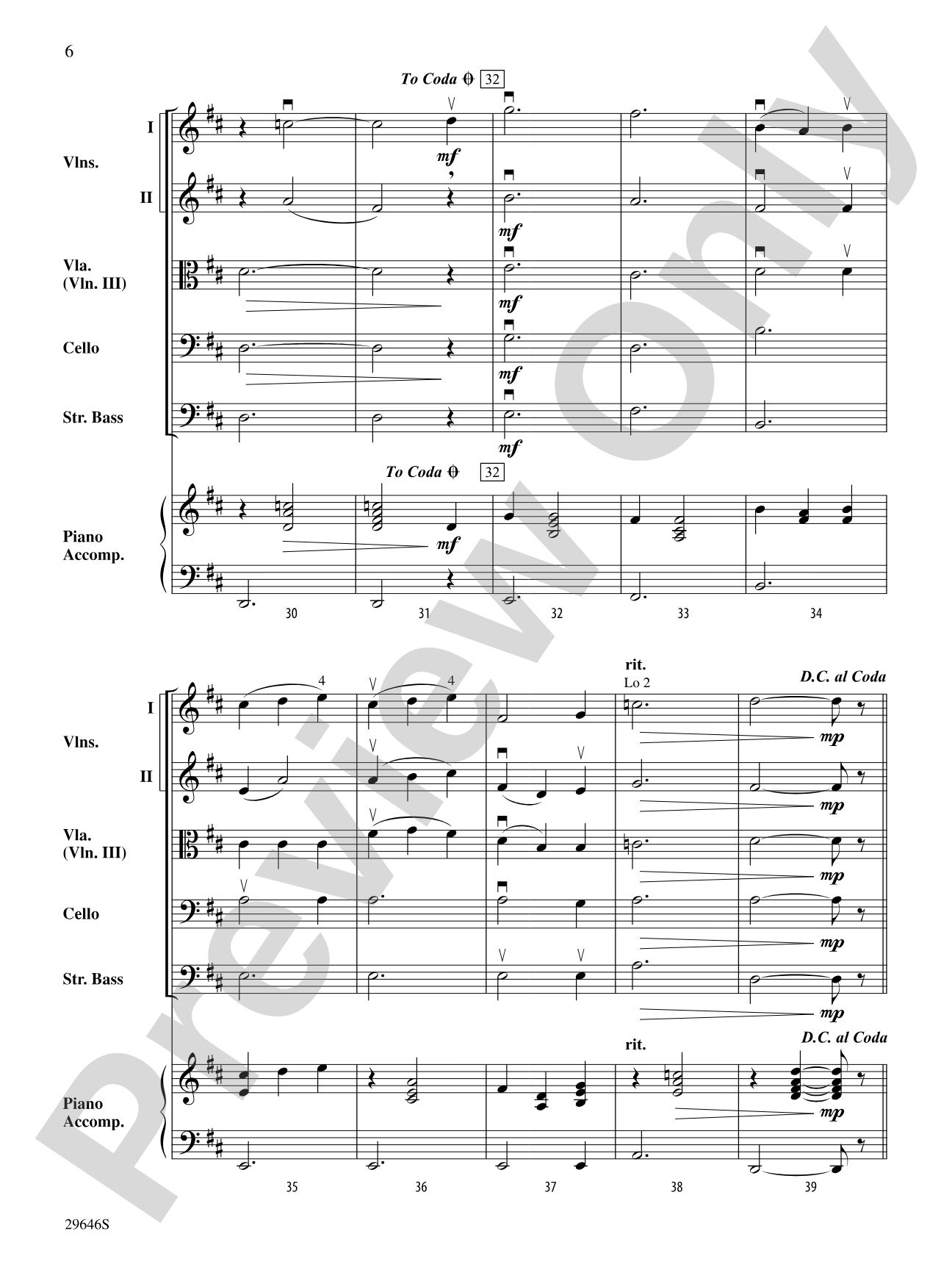 Gymnopedie No. 1: String Orchestra Conductor Score & Parts