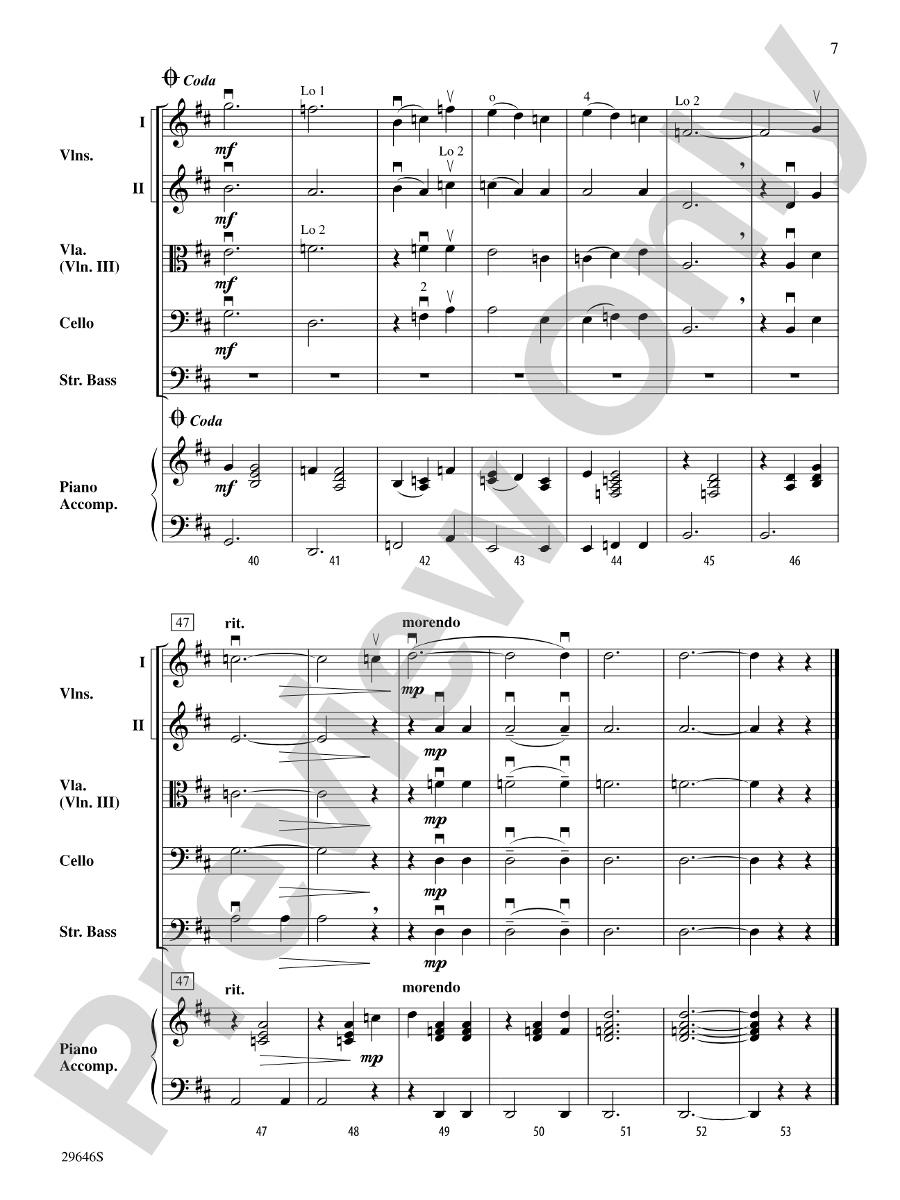 Gymnopedie No. 1: String Orchestra Conductor Score & Parts