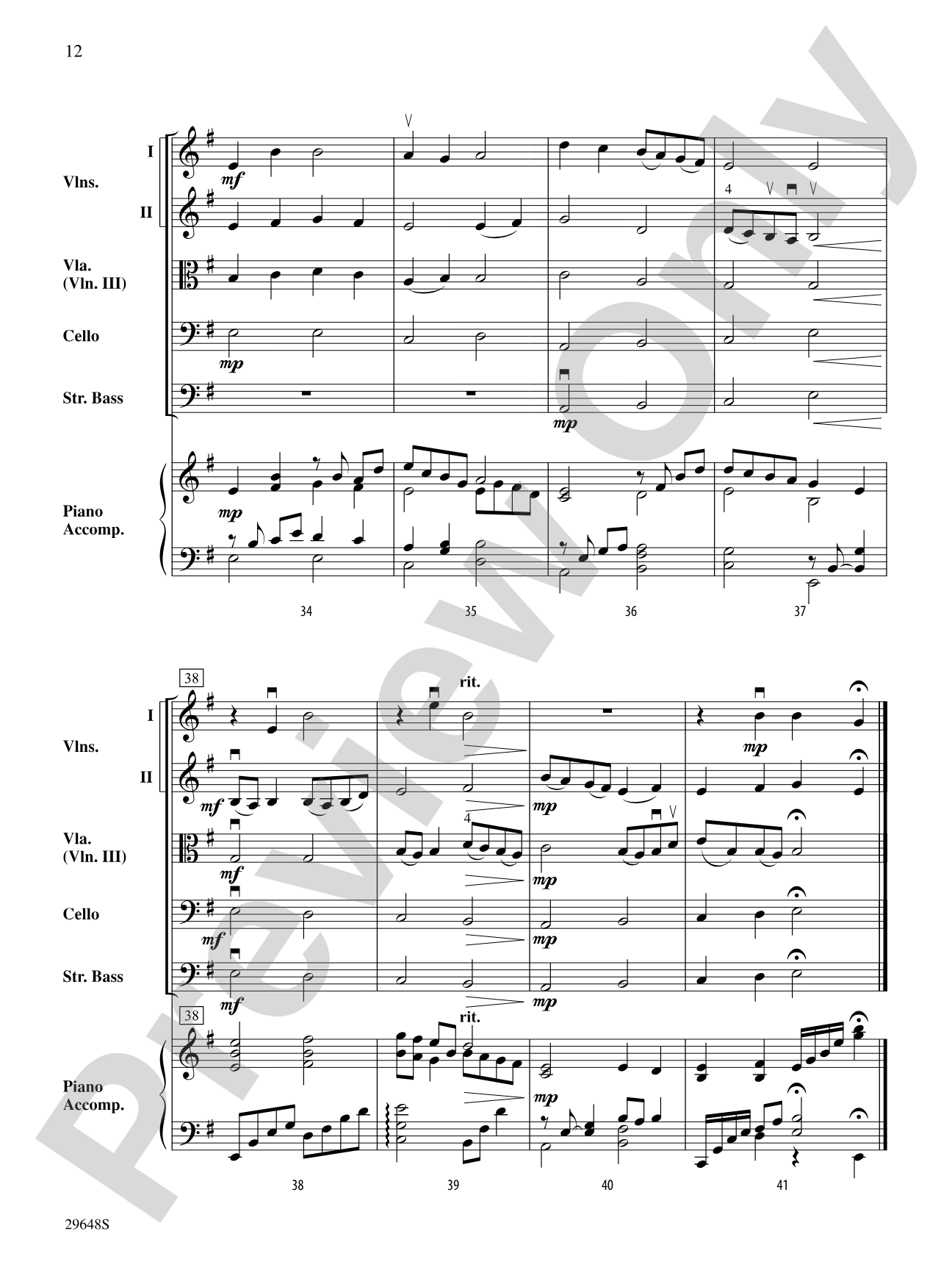 Appalachian Suite: String Orchestra Conductor Score & Parts