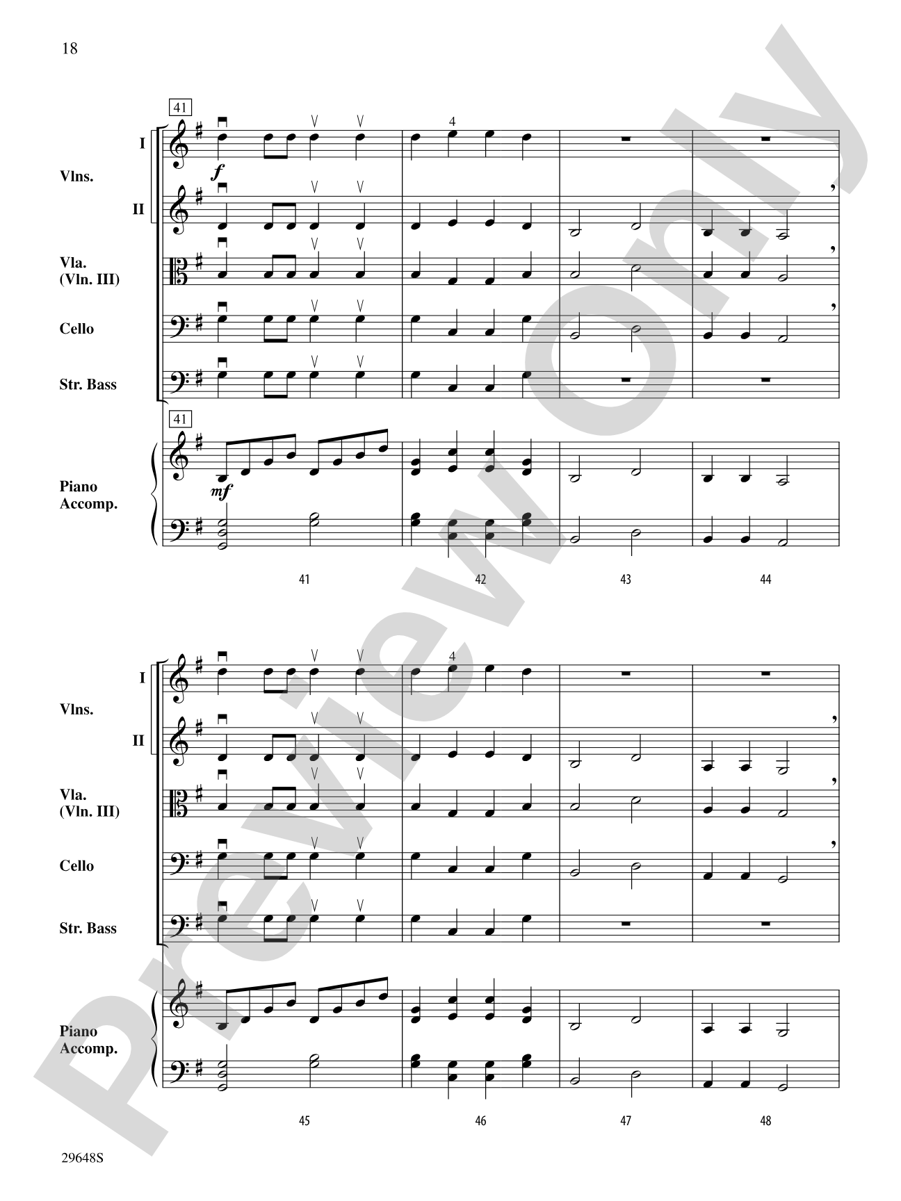 Appalachian Suite: String Orchestra Conductor Score & Parts