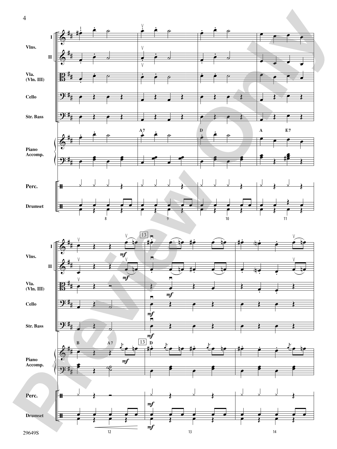 A Concert in Vienna: String Orchestra Conductor Score & Parts