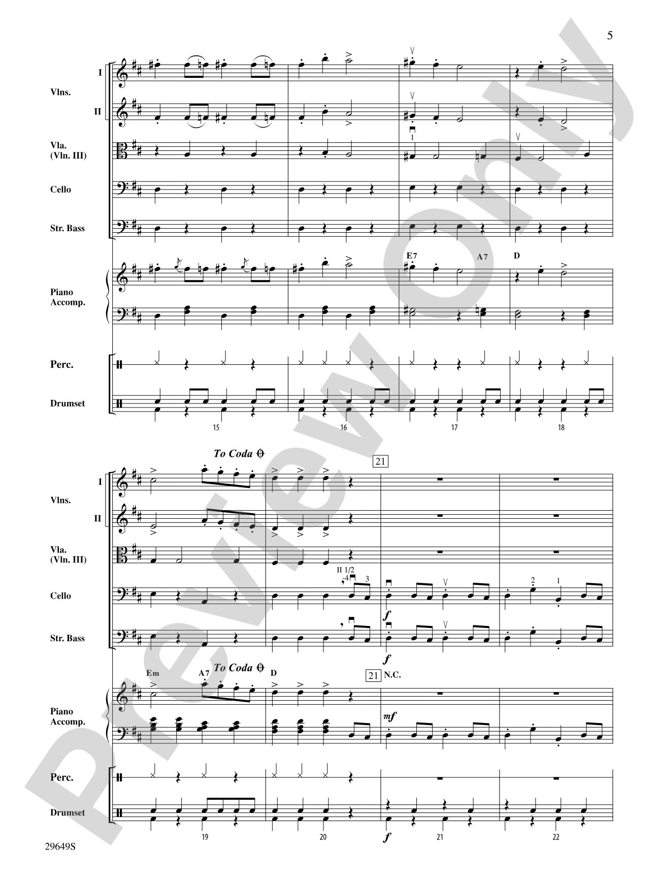 A Concert in Vienna: String Orchestra Conductor Score & Parts