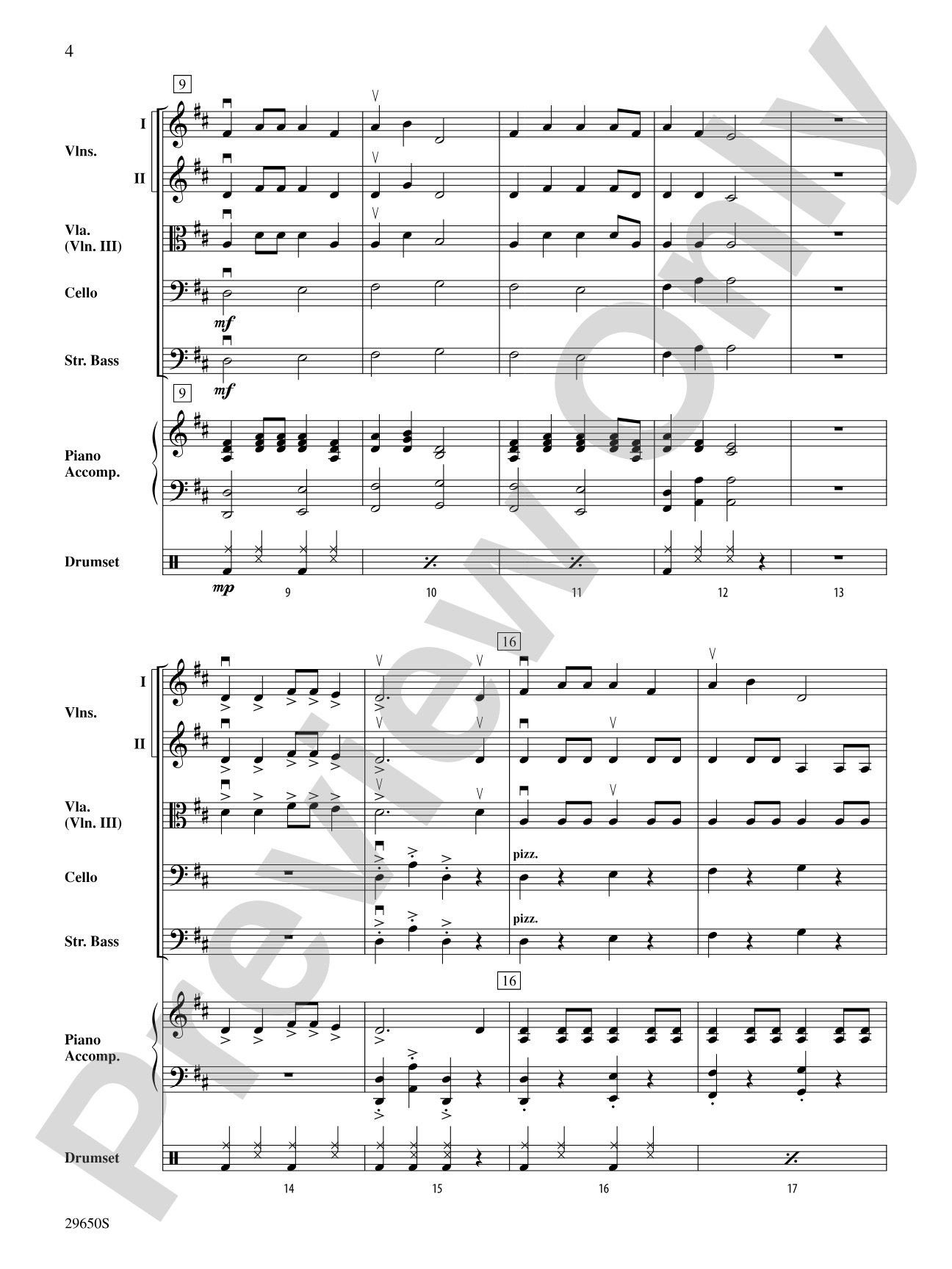 Bought Me a Fiddle: String Orchestra Conductor Score & Parts