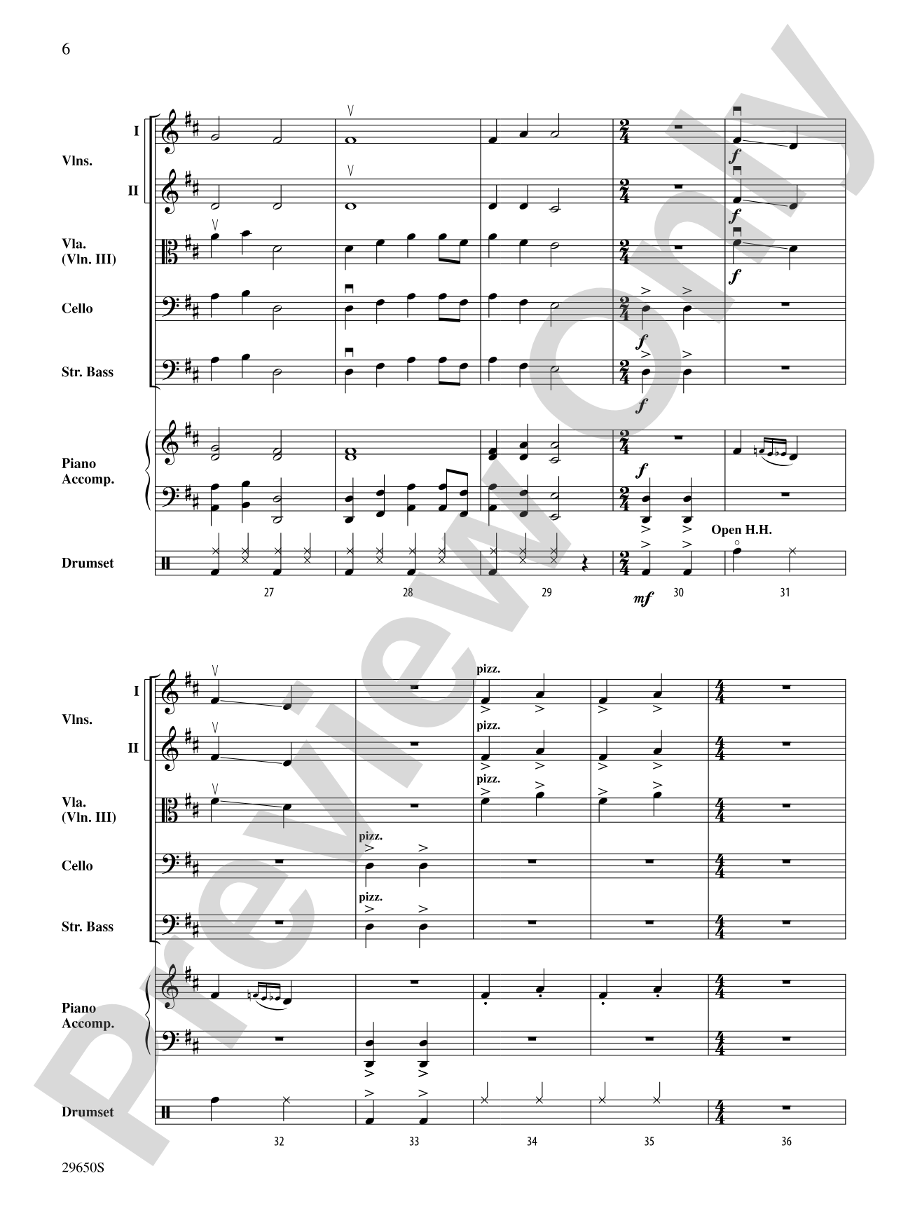 Bought Me a Fiddle: String Orchestra Conductor Score & Parts