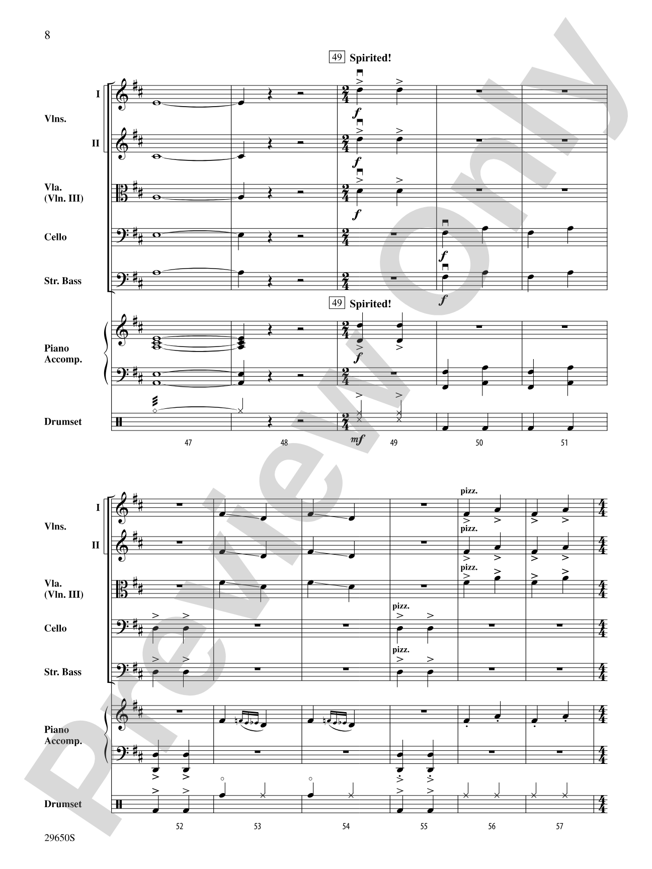 Bought Me a Fiddle: String Orchestra Conductor Score & Parts