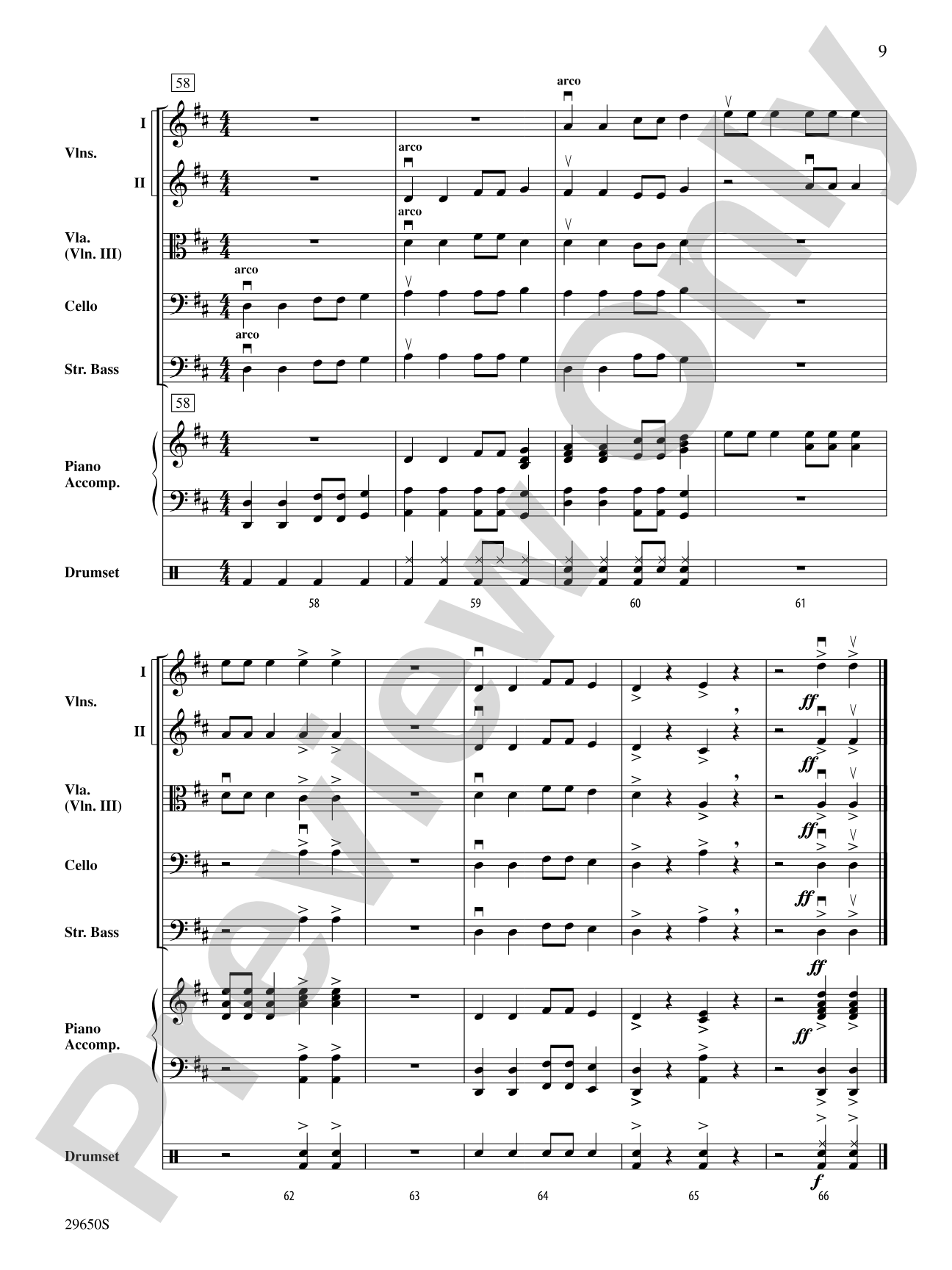 Bought Me a Fiddle: String Orchestra Conductor Score & Parts