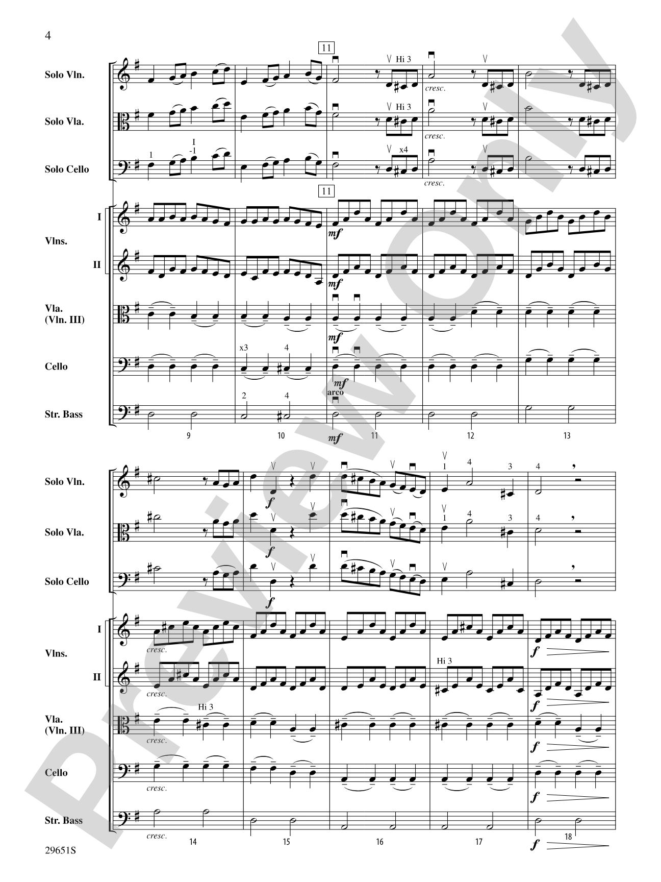 Winter from The Four Seasons: String Orchestra Conductor Score & Parts