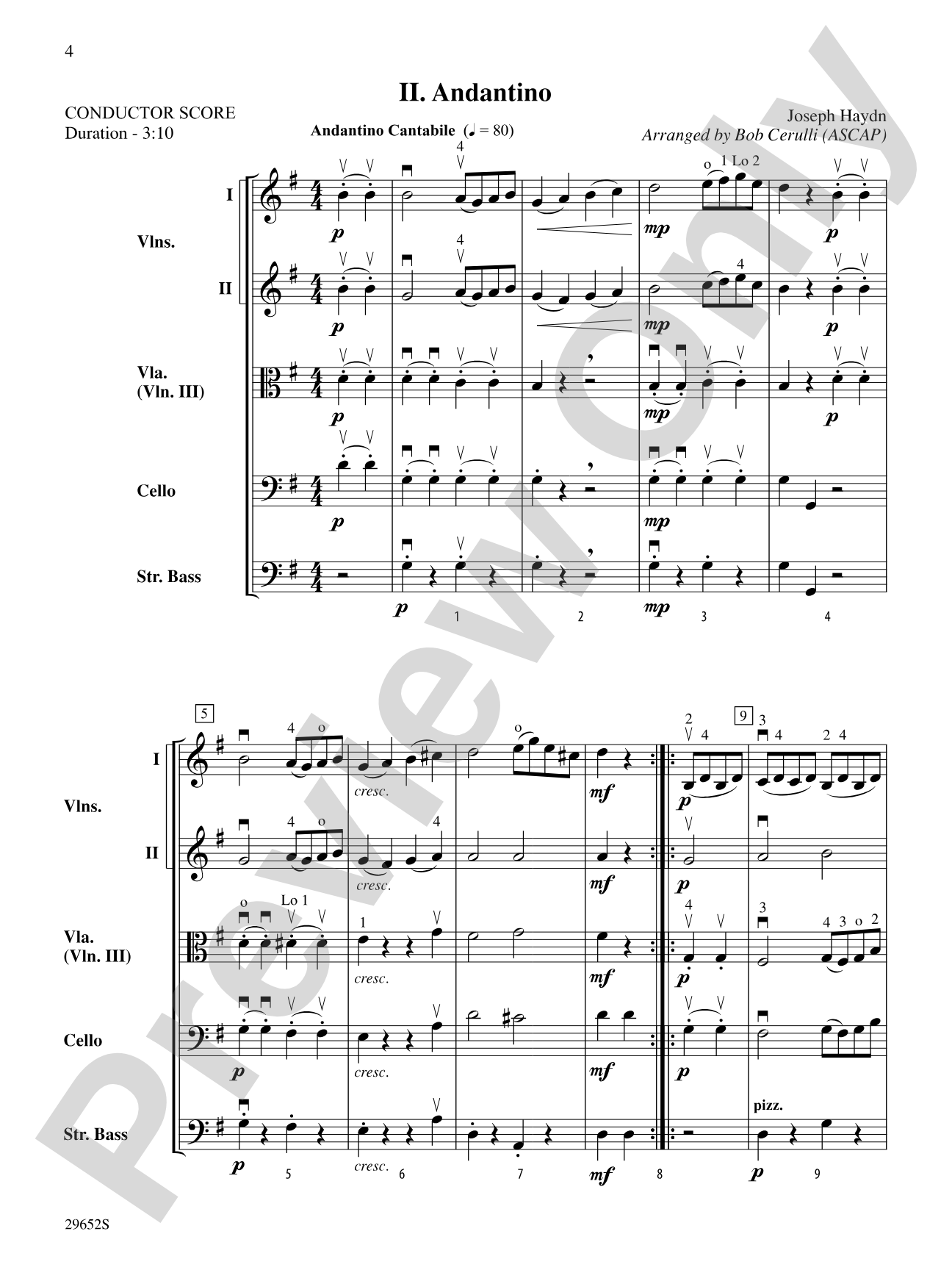 Belwin Beginning String Orchestra Kit #4: String Orchestra Conductor Score & Parts