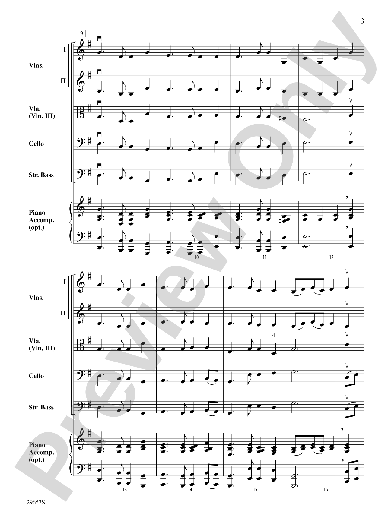 Auld Lang Syne: String Orchestra Conductor Score & Parts