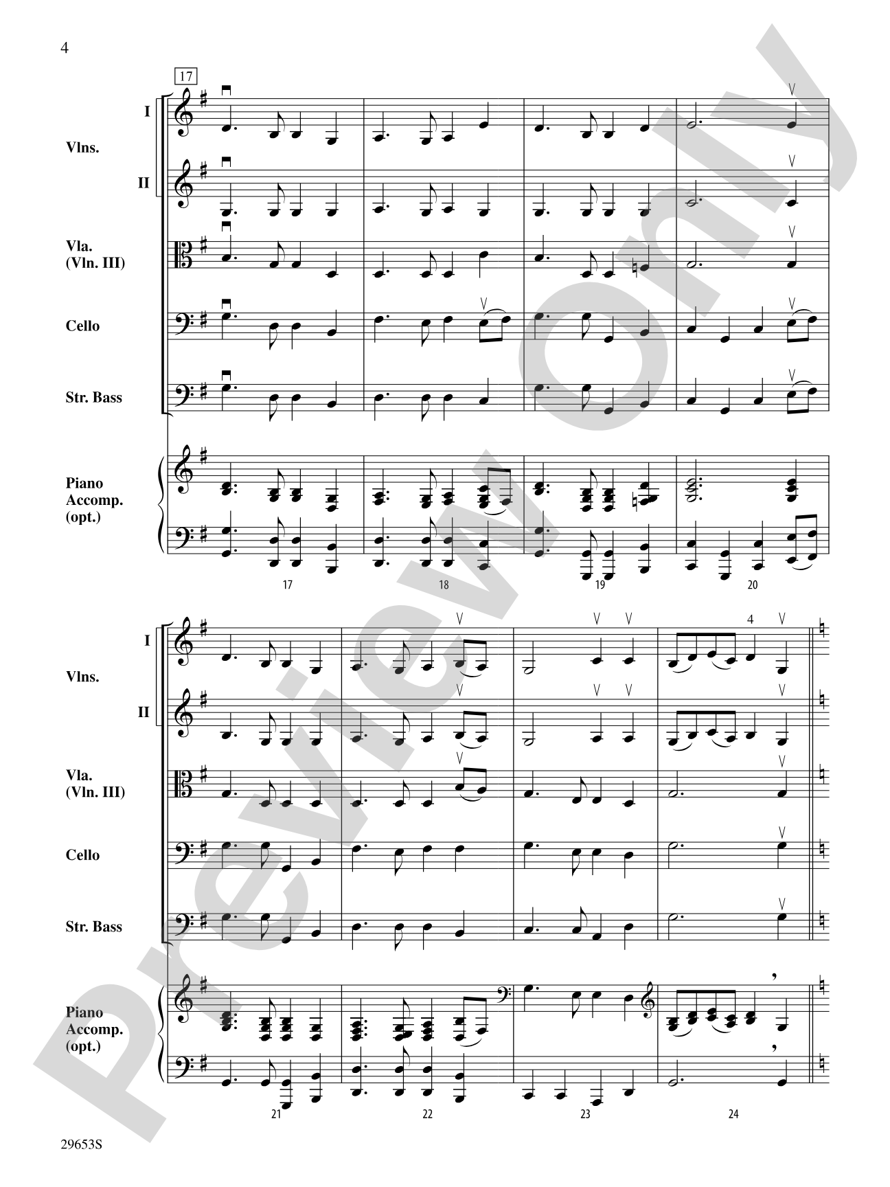 Auld Lang Syne: String Orchestra Conductor Score & Parts