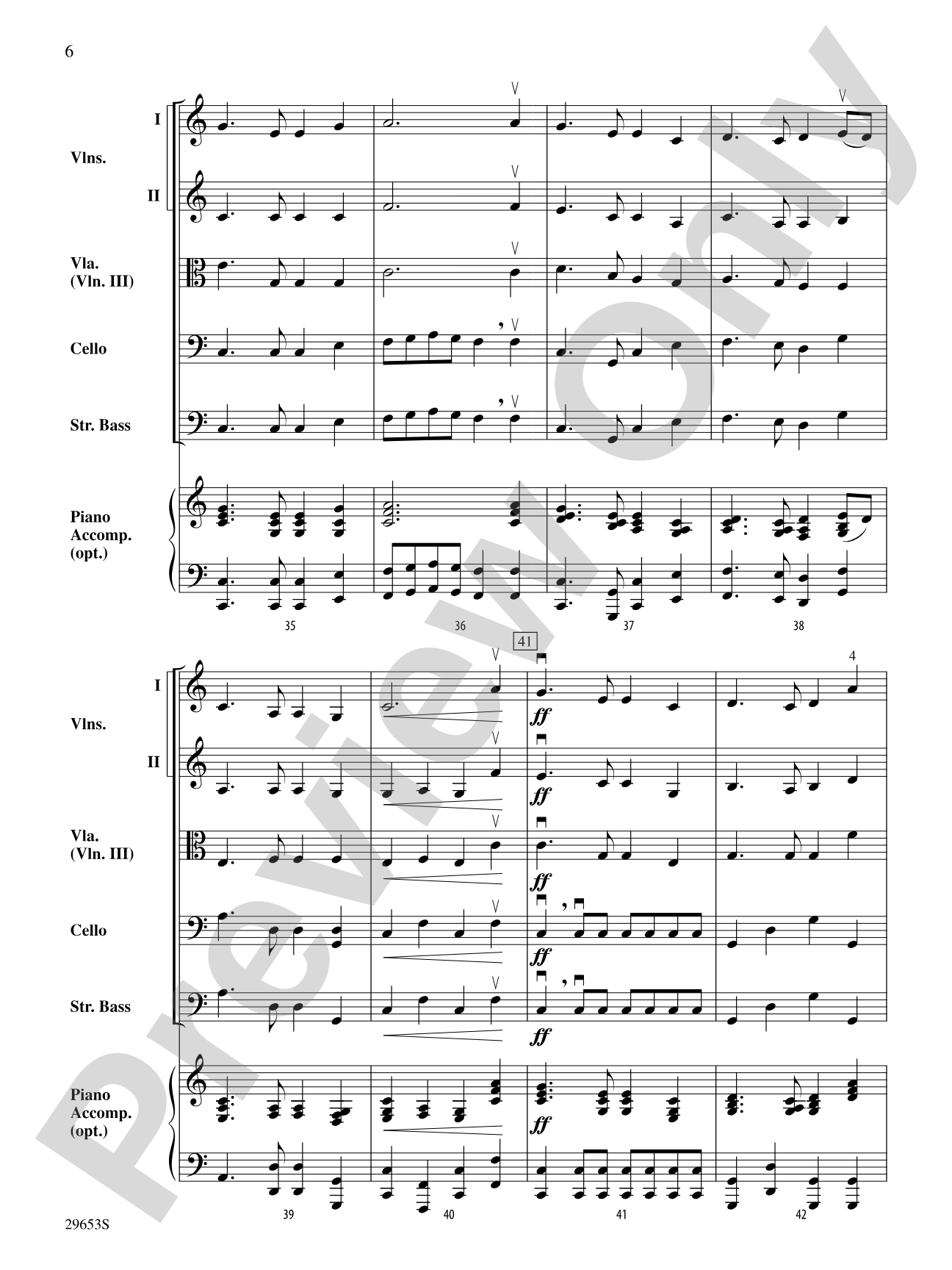 Auld Lang Syne: String Orchestra Conductor Score & Parts