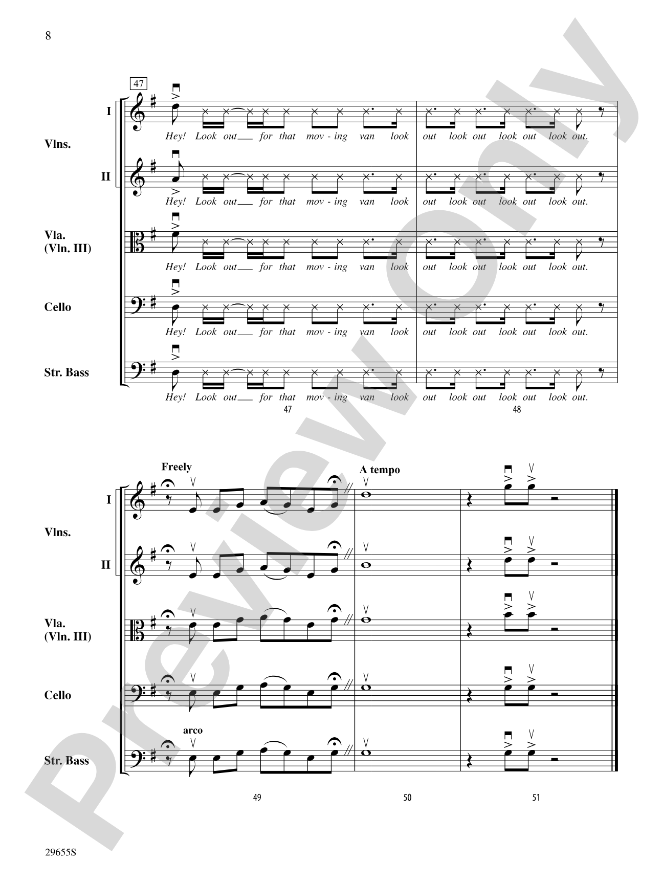 The New Girl in Town (from Hairspray): String Orchestra Conductor Score & Parts