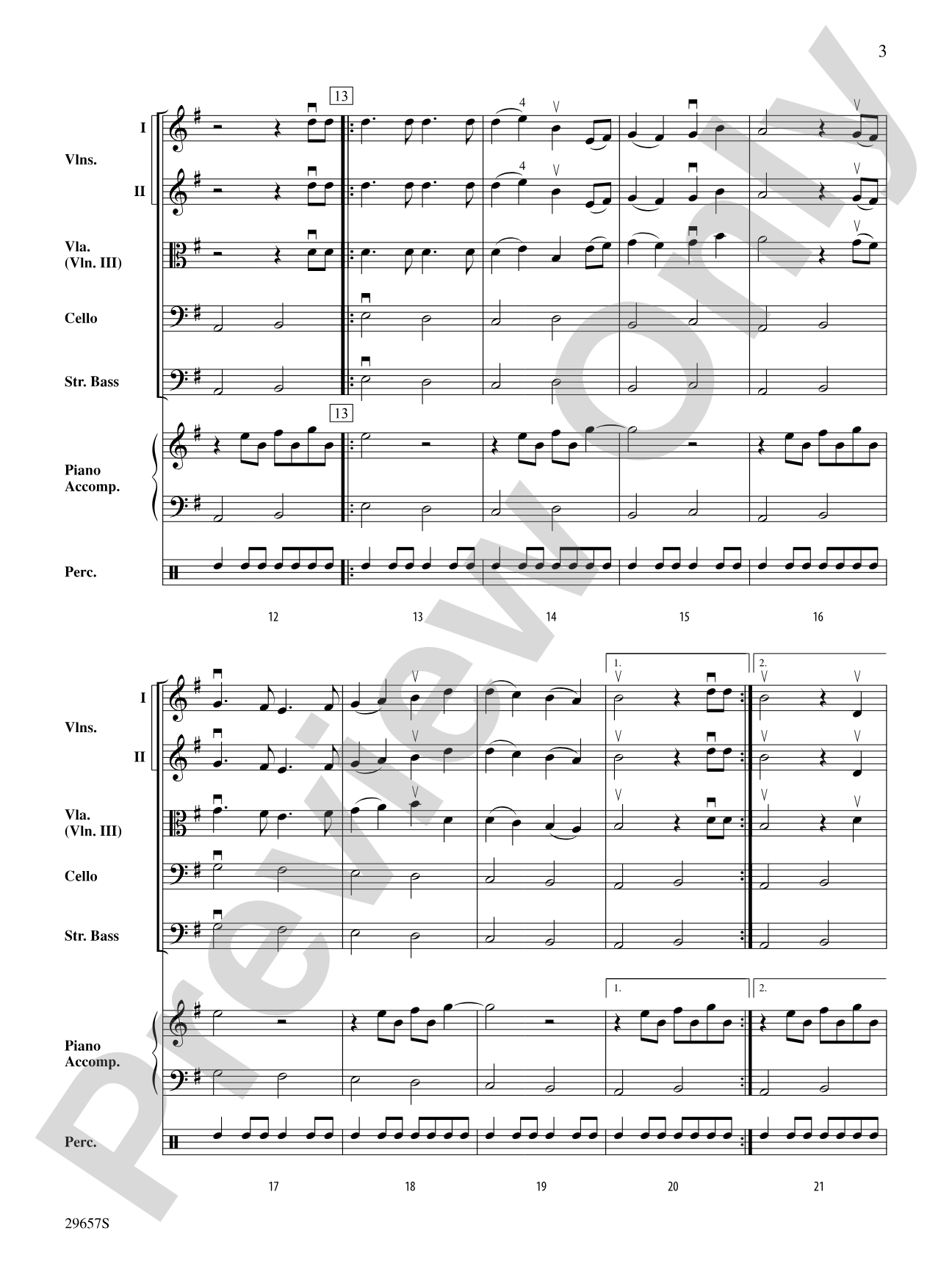 Gamelan (from Cirque du Soleil's "O"): String Orchestra Conductor Score & Parts