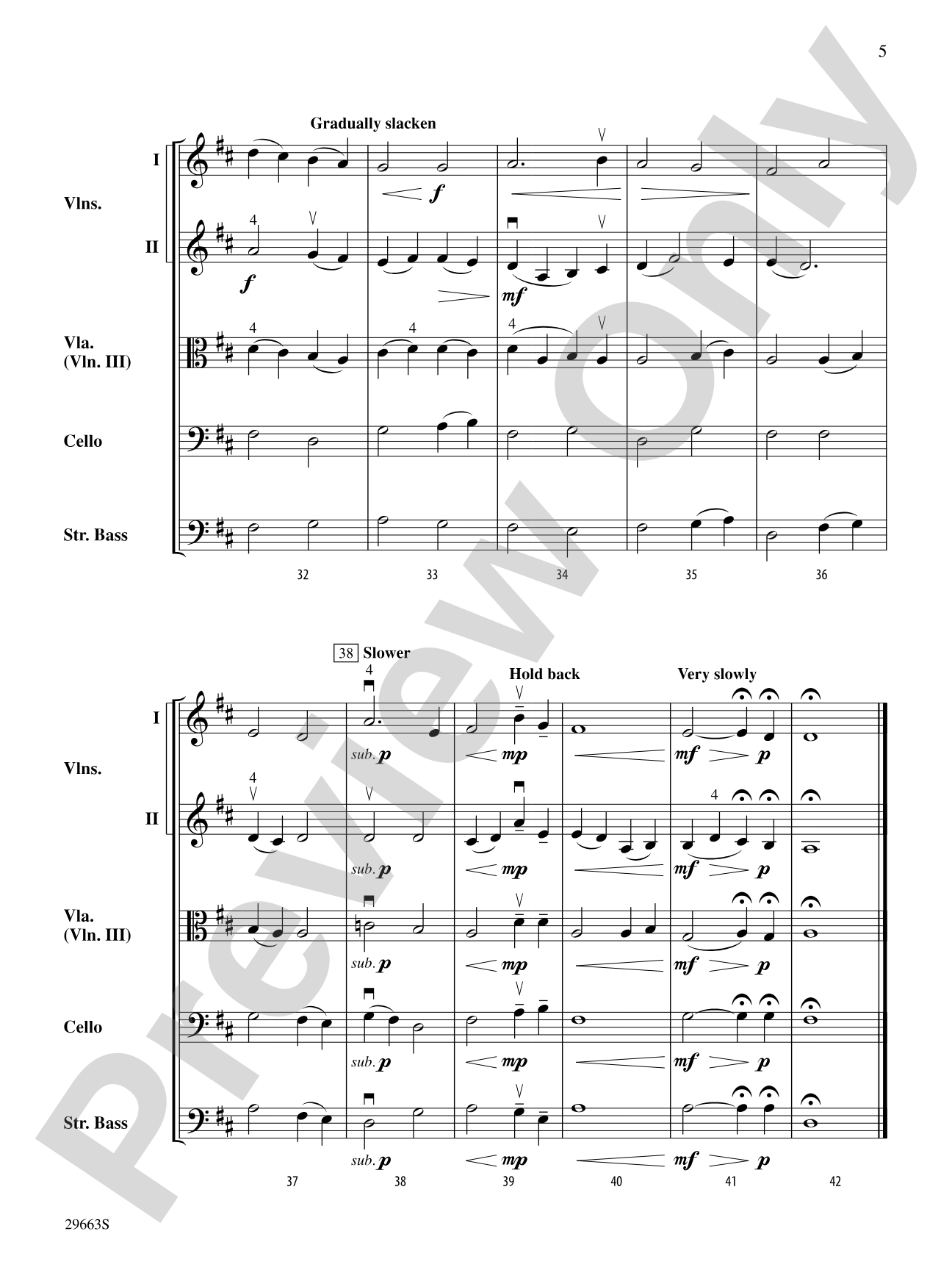 The Sussex Mummers' Christmas Carol: String Orchestra Conductor Score & Parts