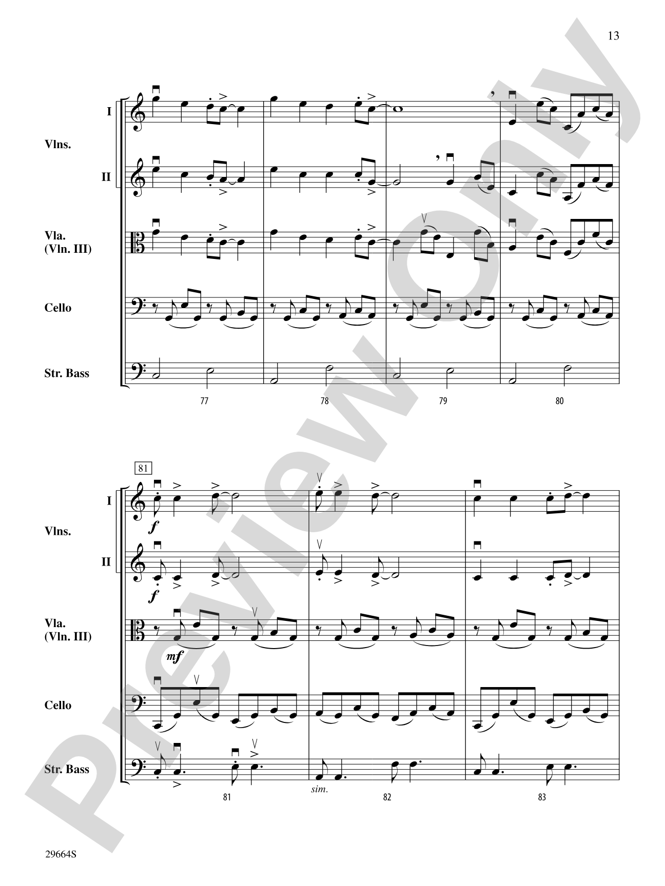 Moments: String Orchestra Conductor Score & Parts