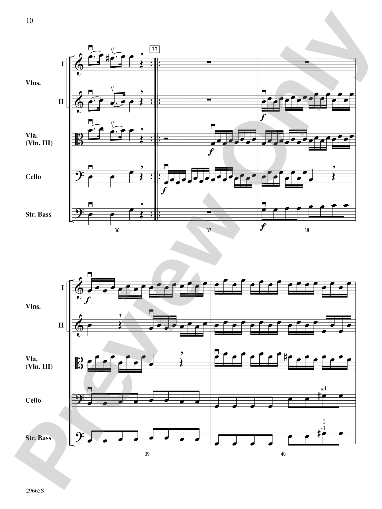 Concerto for String Orchestra (from Concerto a Quattro): String Orchestra Conductor Score & Parts