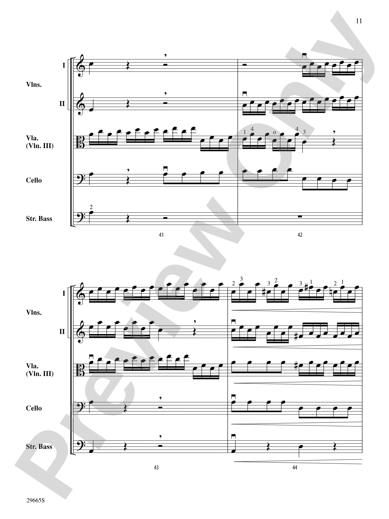 Concerto for String Orchestra (from Concerto a Quattro): String Orchestra Conductor Score & Parts