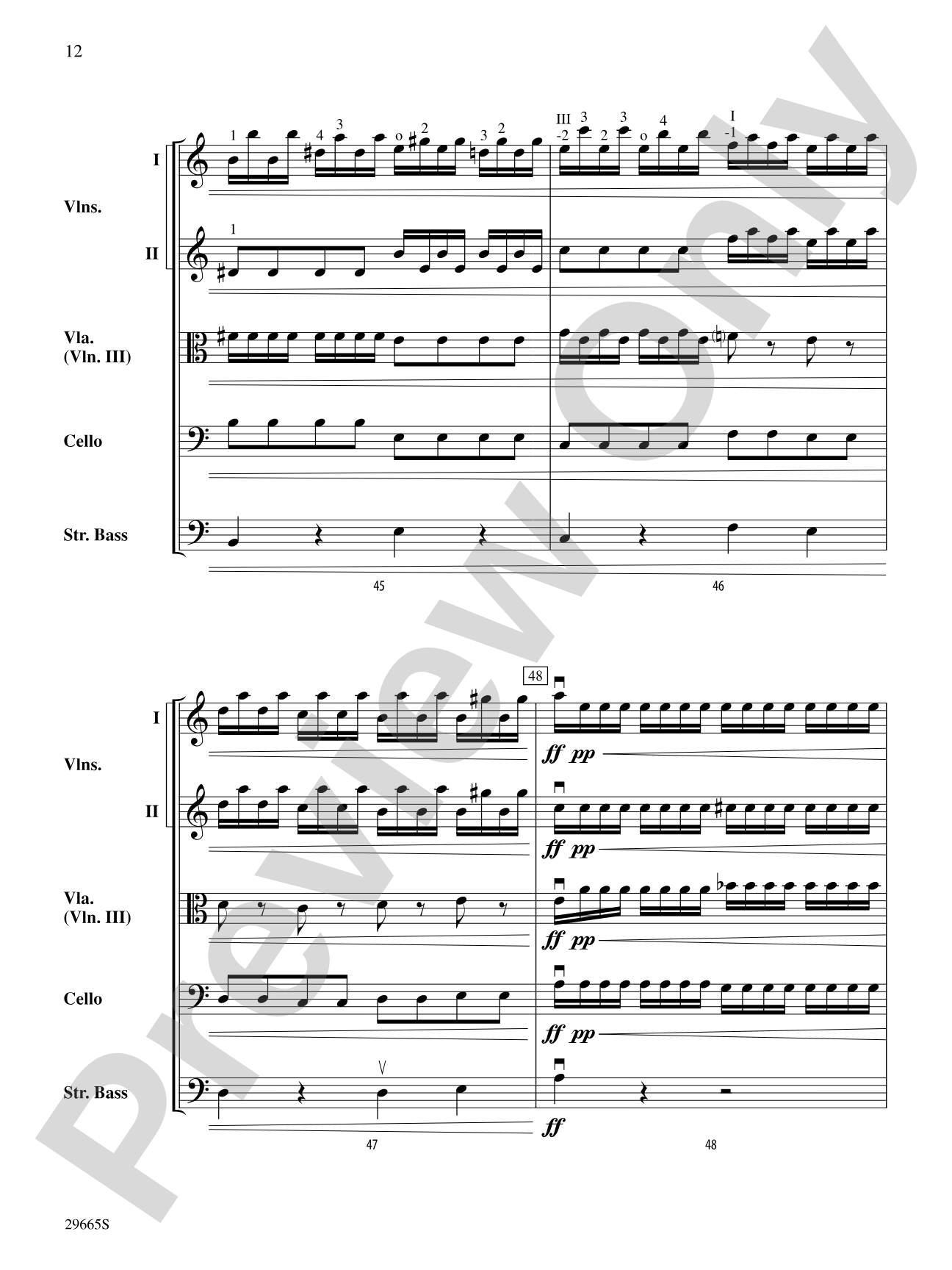 Concerto for String Orchestra (from Concerto a Quattro): String Orchestra Conductor Score & Parts