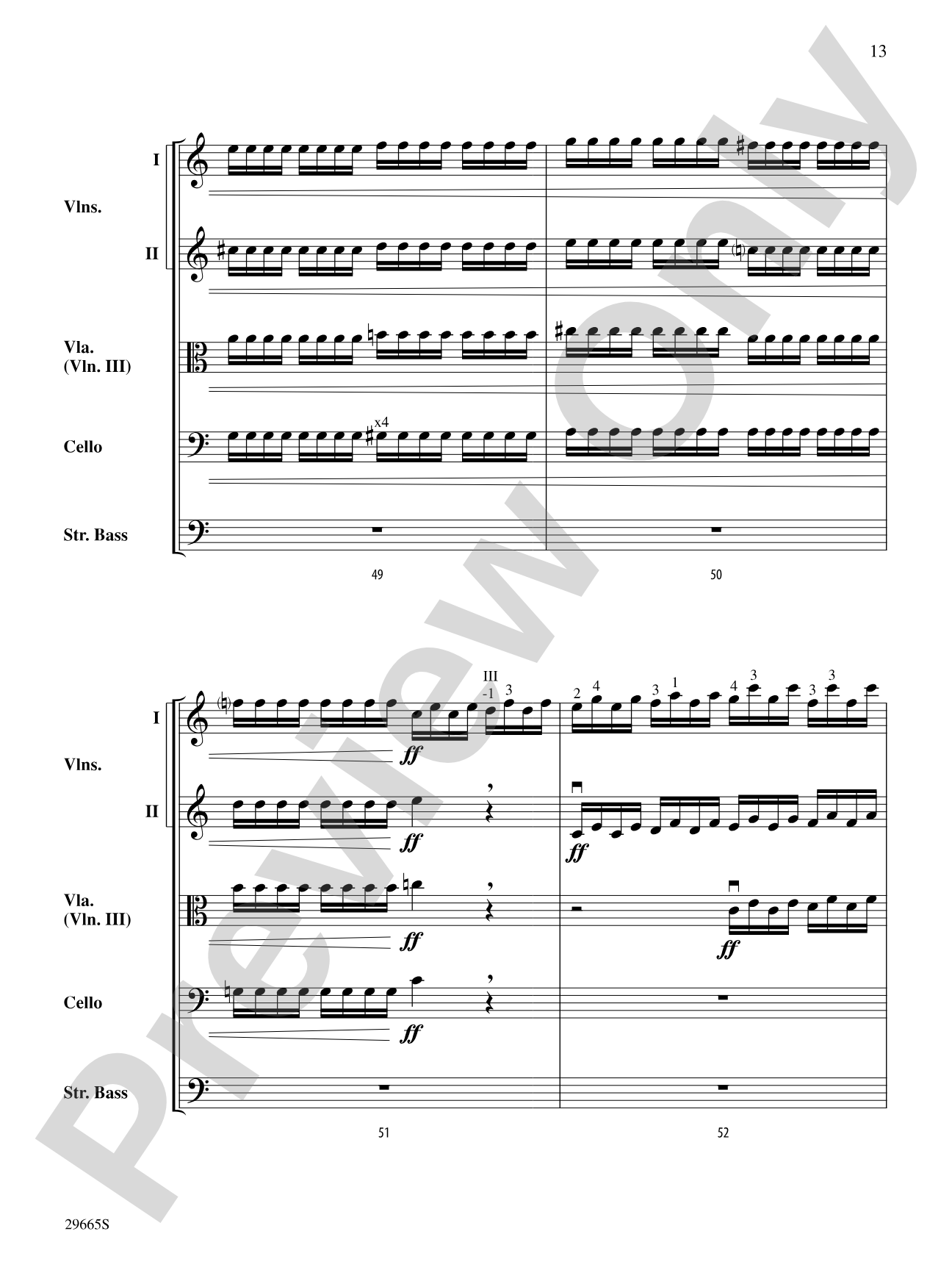 Concerto for String Orchestra (from Concerto a Quattro): String Orchestra Conductor Score & Parts