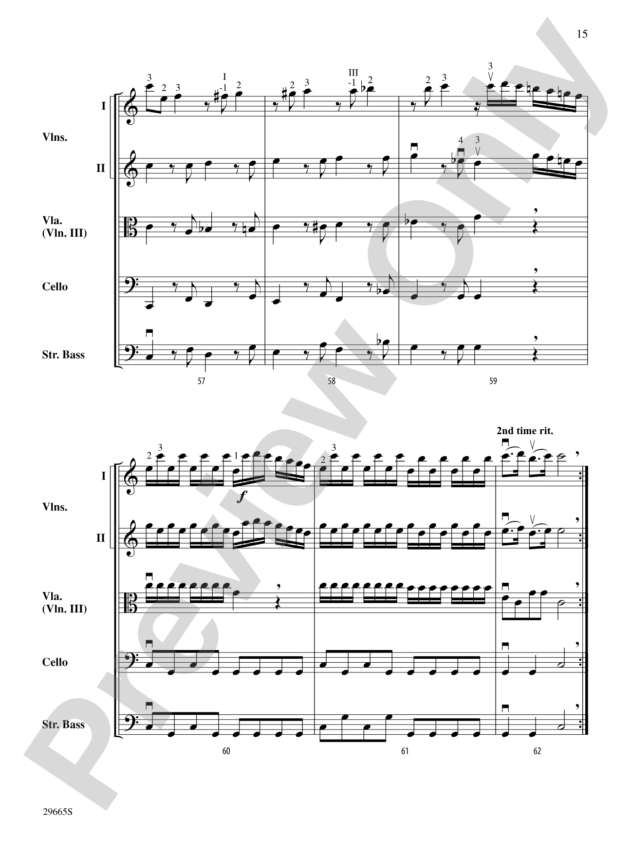 Concerto for String Orchestra (from Concerto a Quattro): String Orchestra Conductor Score & Parts