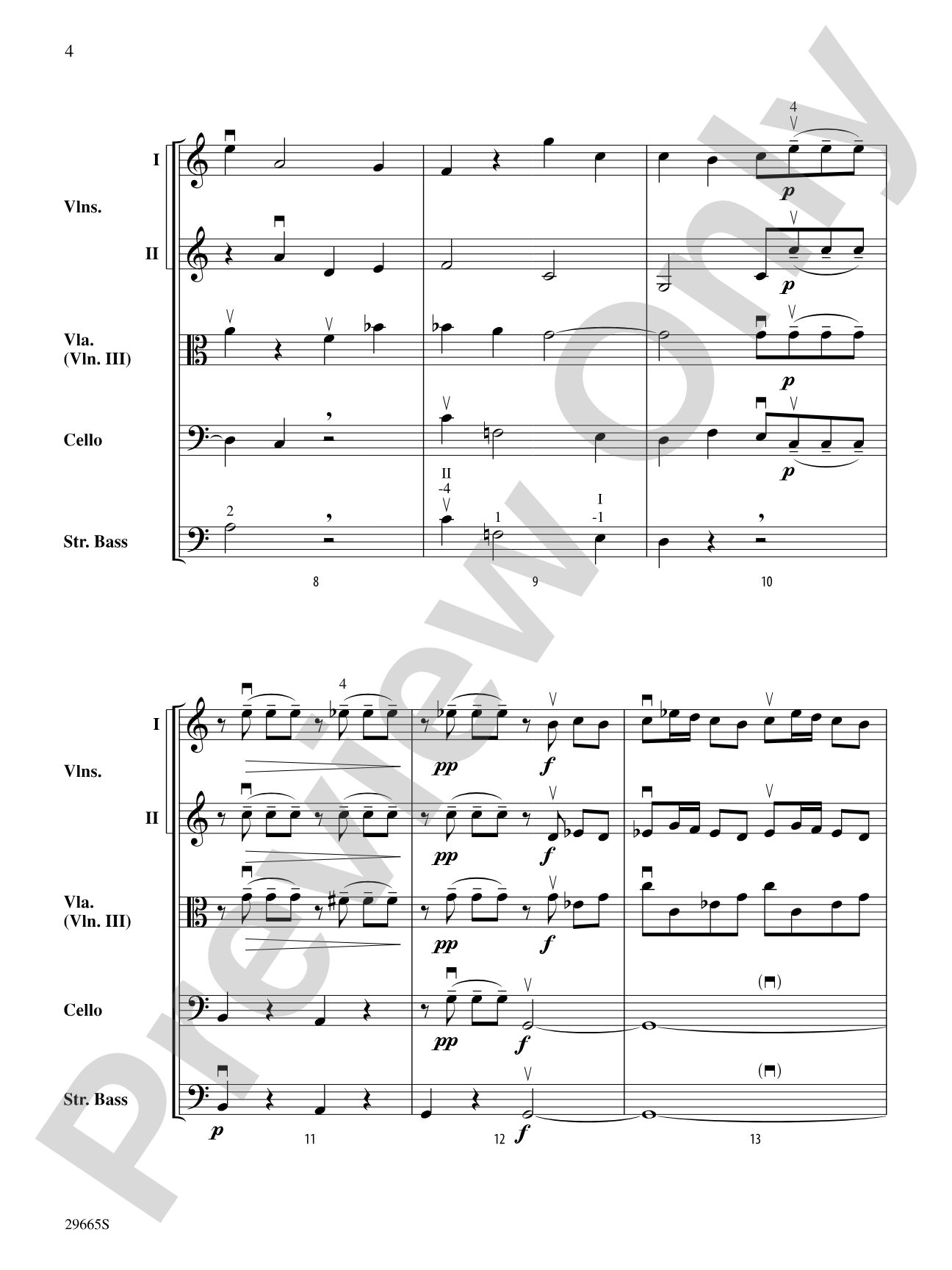 Concerto for String Orchestra (from Concerto a Quattro): String Orchestra Conductor Score & Parts
