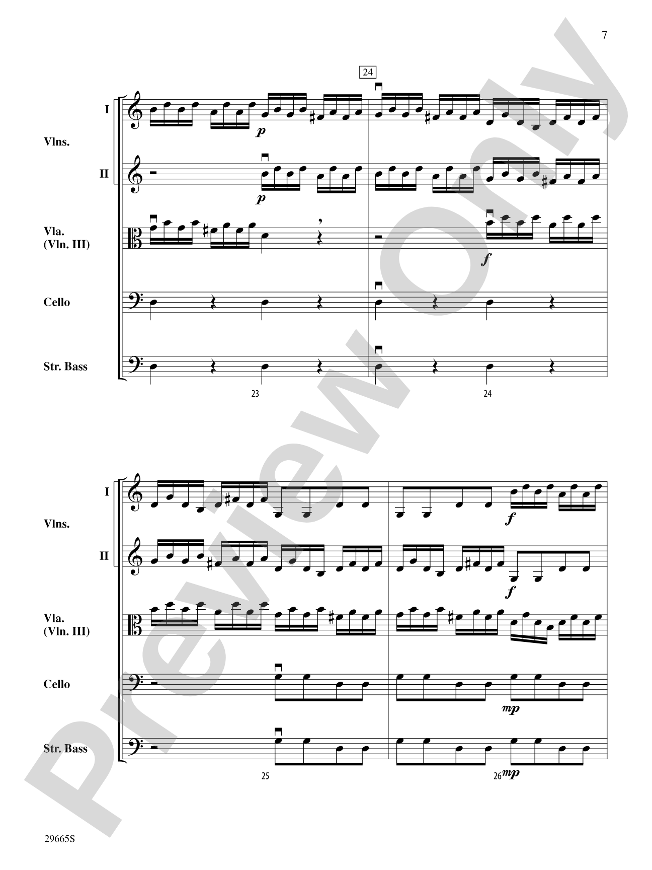 Concerto for String Orchestra (from Concerto a Quattro): String Orchestra Conductor Score & Parts