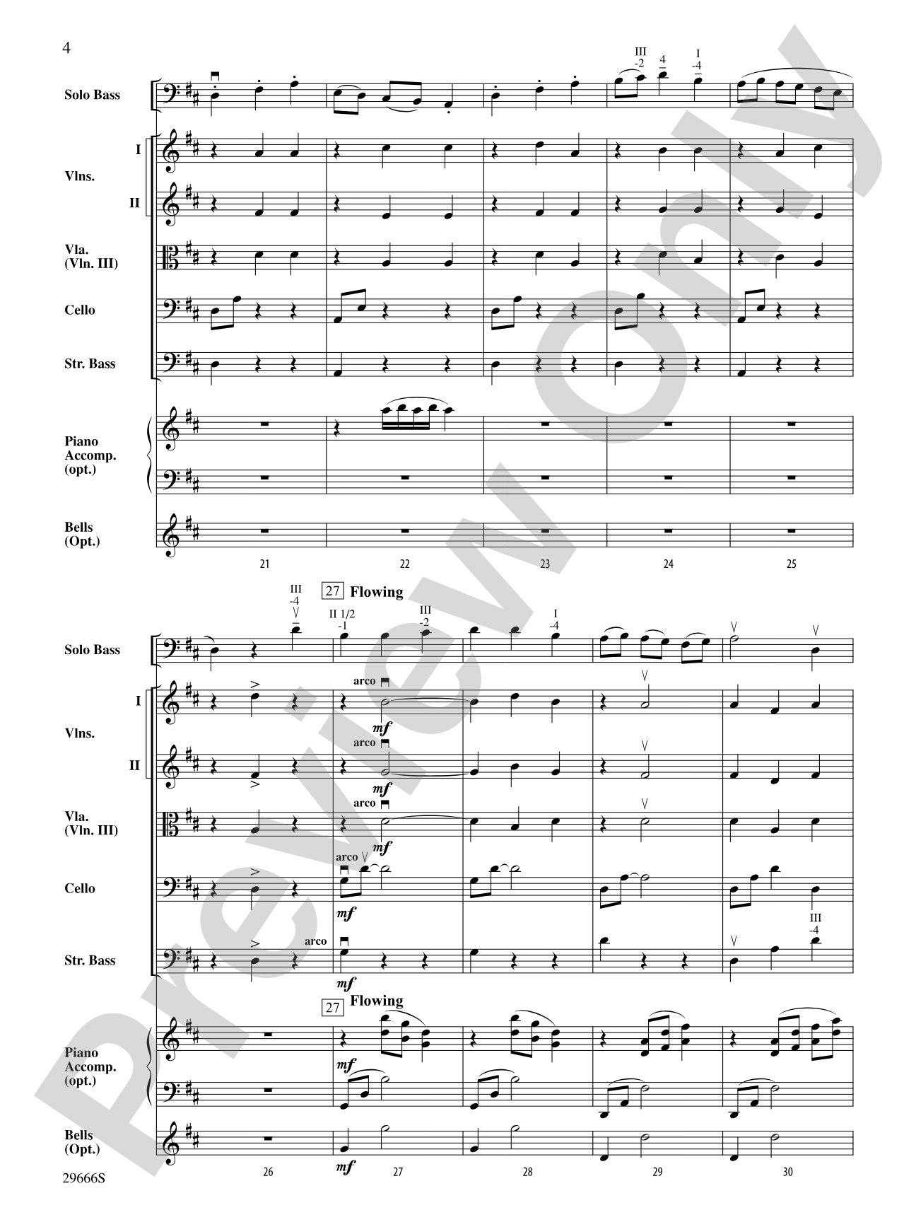 Elephas Maximus (For Solo Bass and String Orchestra): String Orchestra Conductor Score & Parts