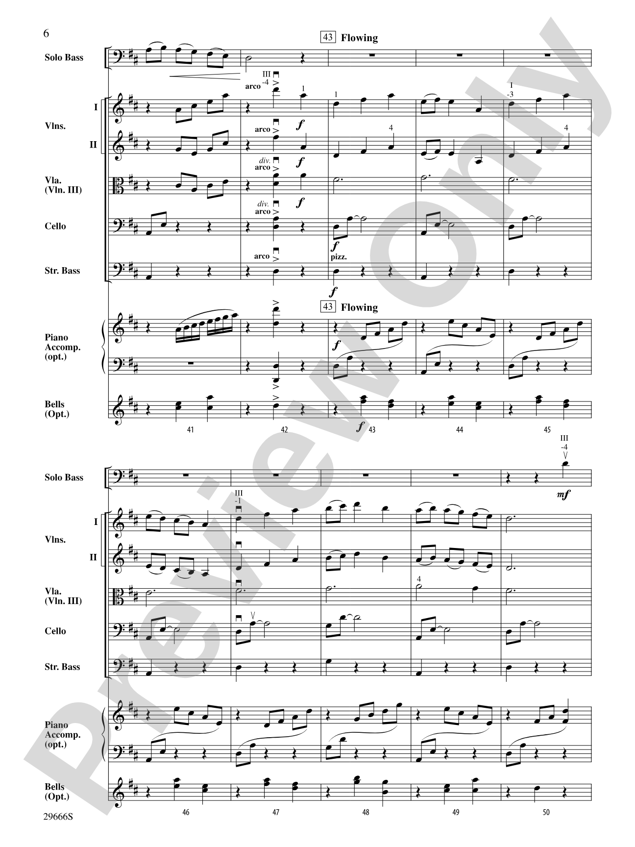 Elephas Maximus (For Solo Bass and String Orchestra): String Orchestra Conductor Score & Parts