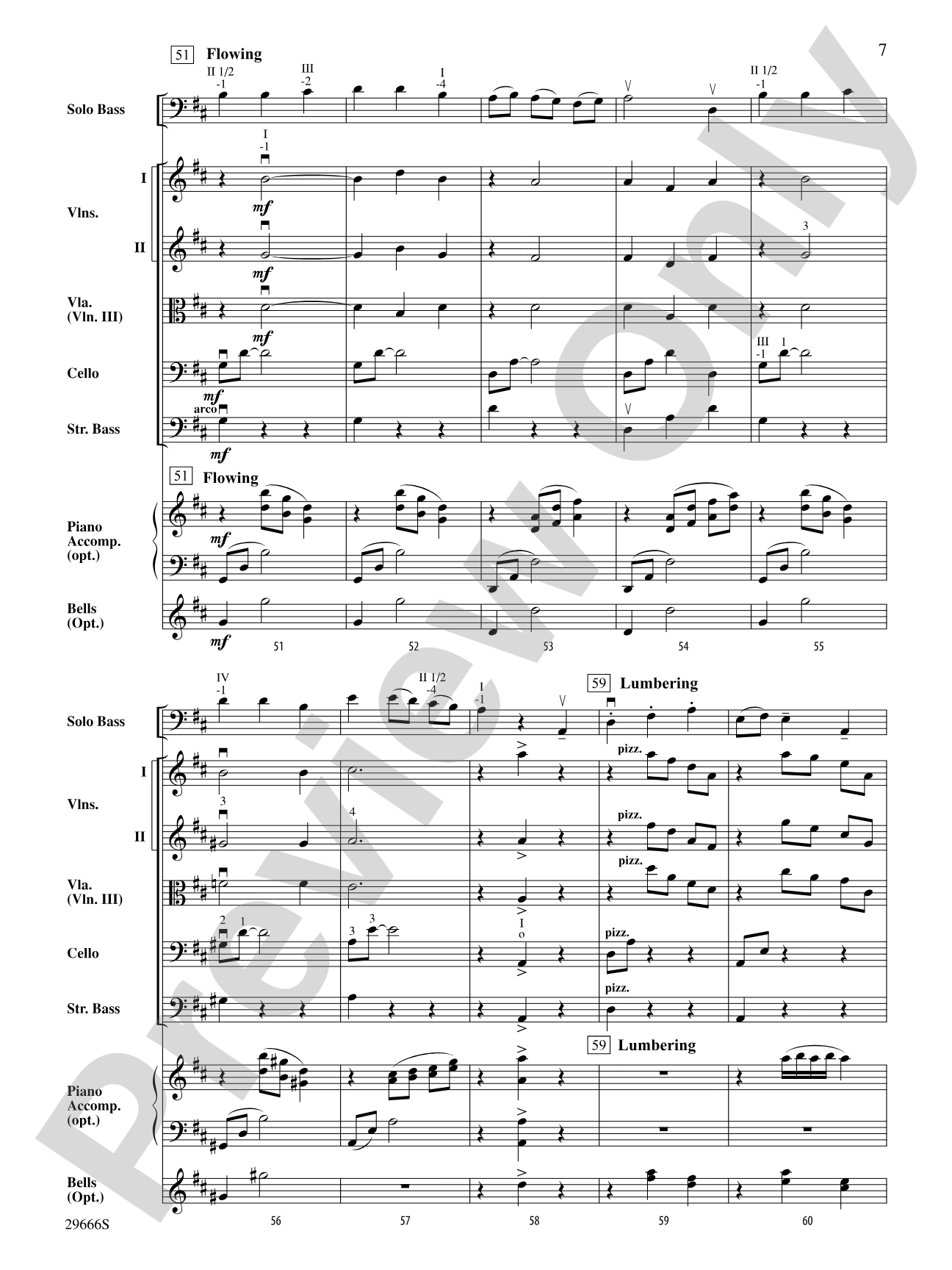 Elephas Maximus (For Solo Bass and String Orchestra): String Orchestra Conductor Score & Parts