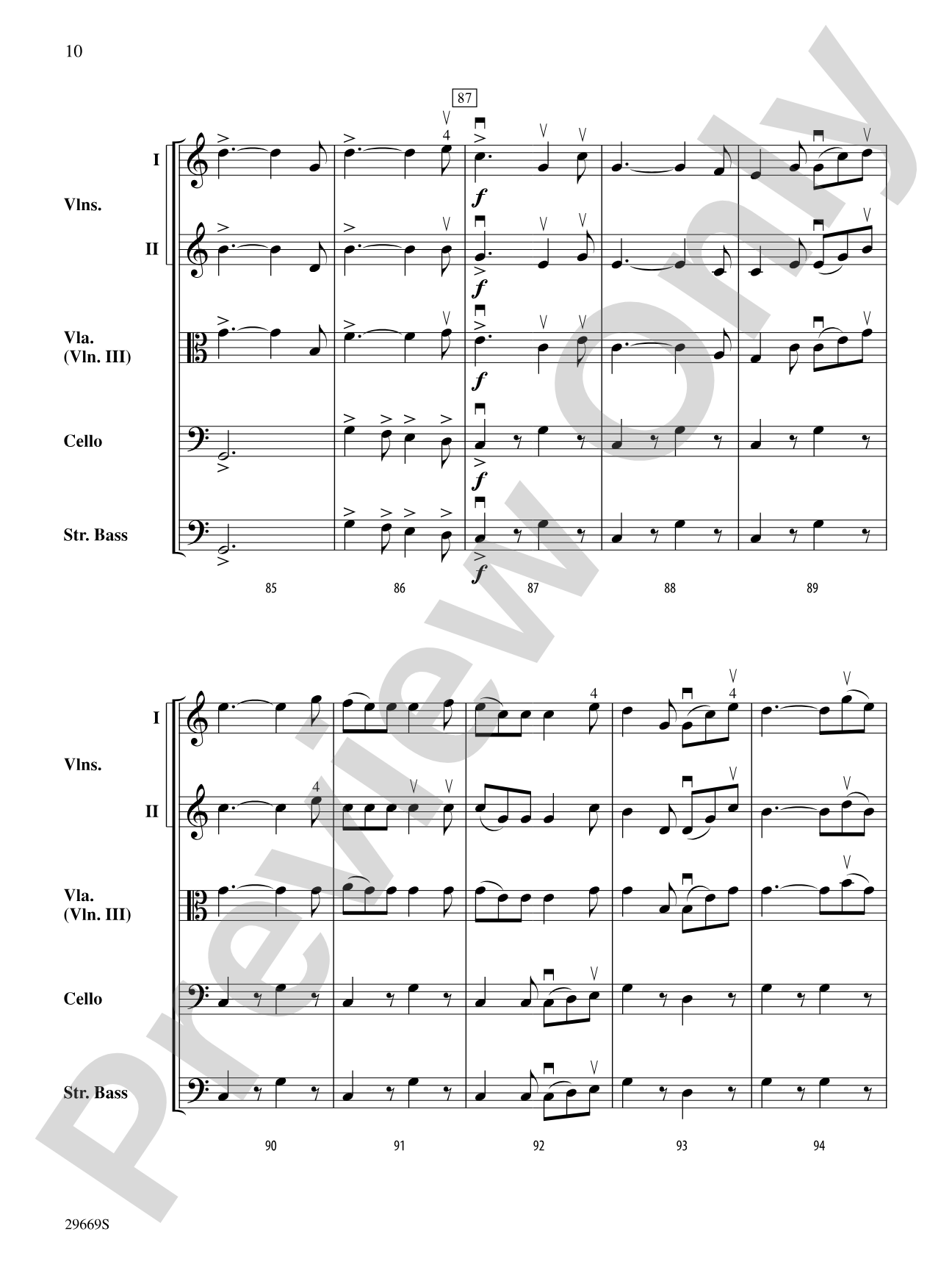 Patton (Theme): String Orchestra Conductor Score & Parts