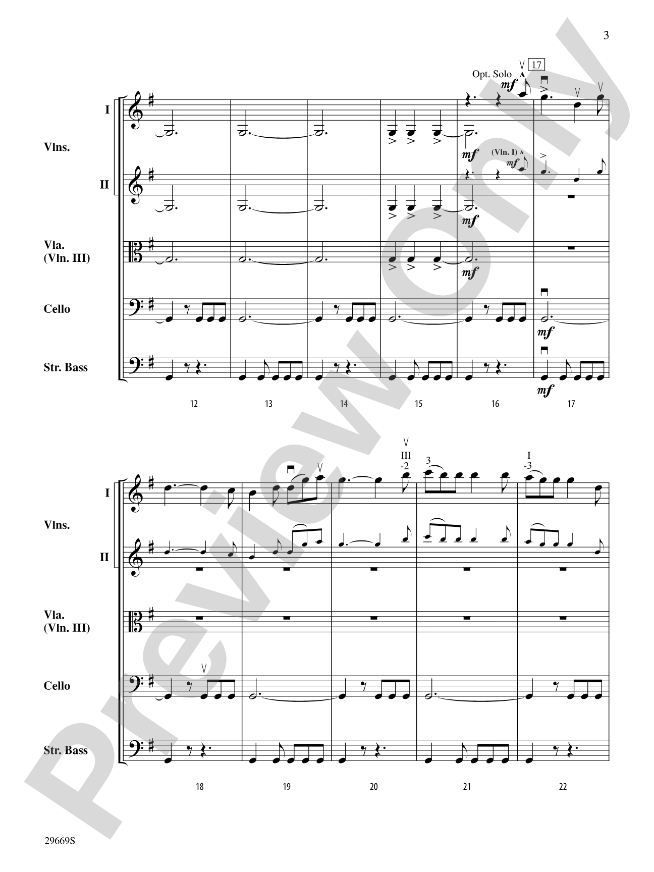 Patton (Theme): String Orchestra Conductor Score & Parts