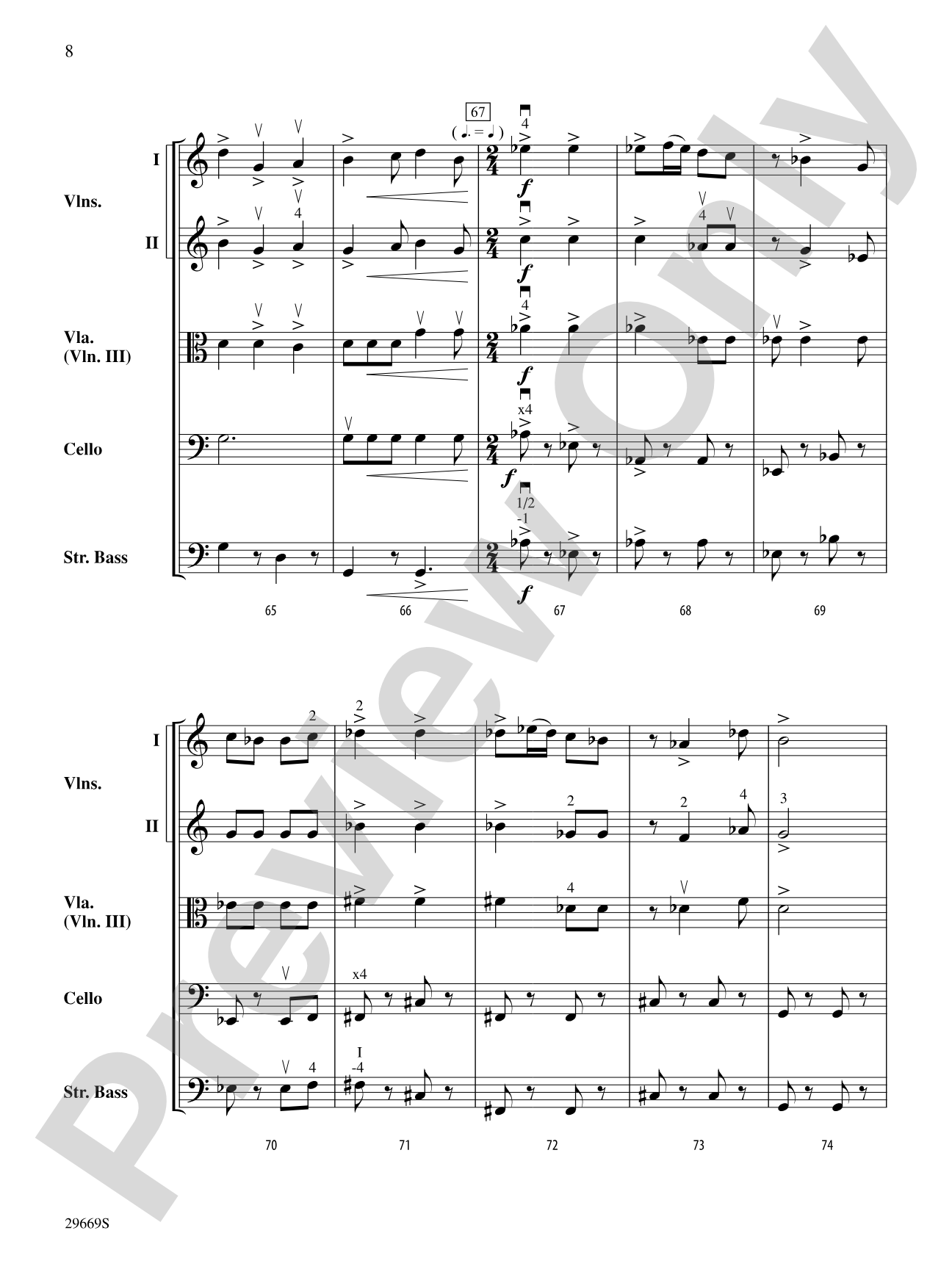 Patton (Theme): String Orchestra Conductor Score & Parts