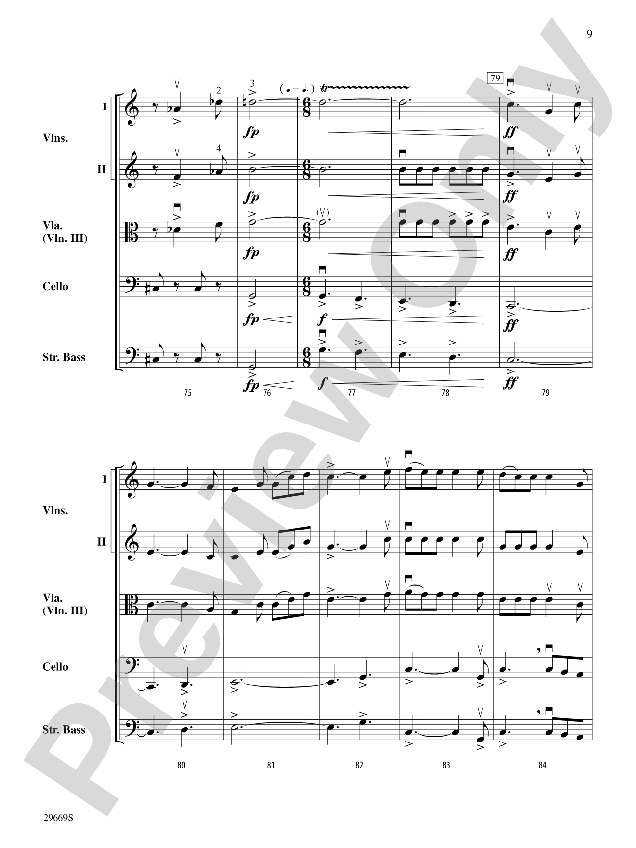 Patton (Theme): String Orchestra Conductor Score & Parts