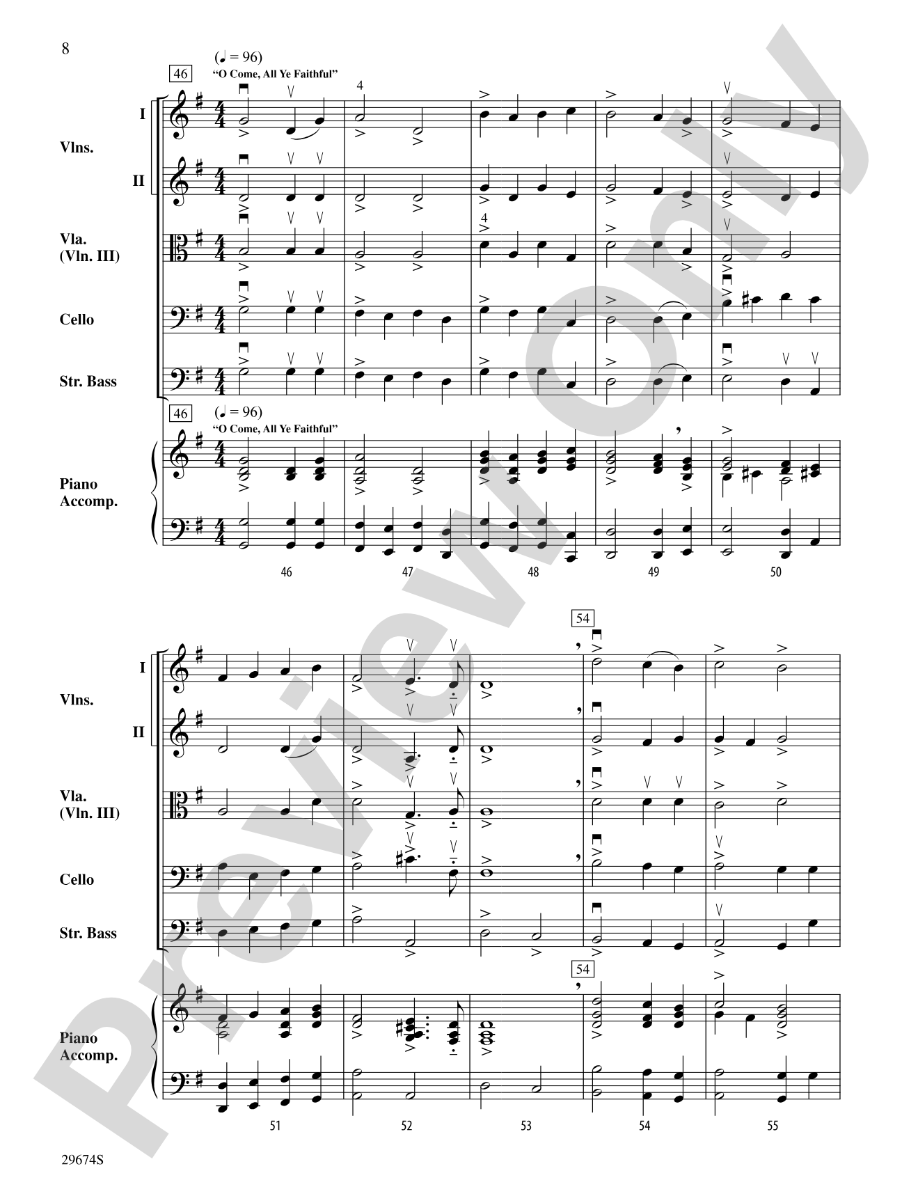 The Three O's of Christmas: String Orchestra Conductor Score & Parts